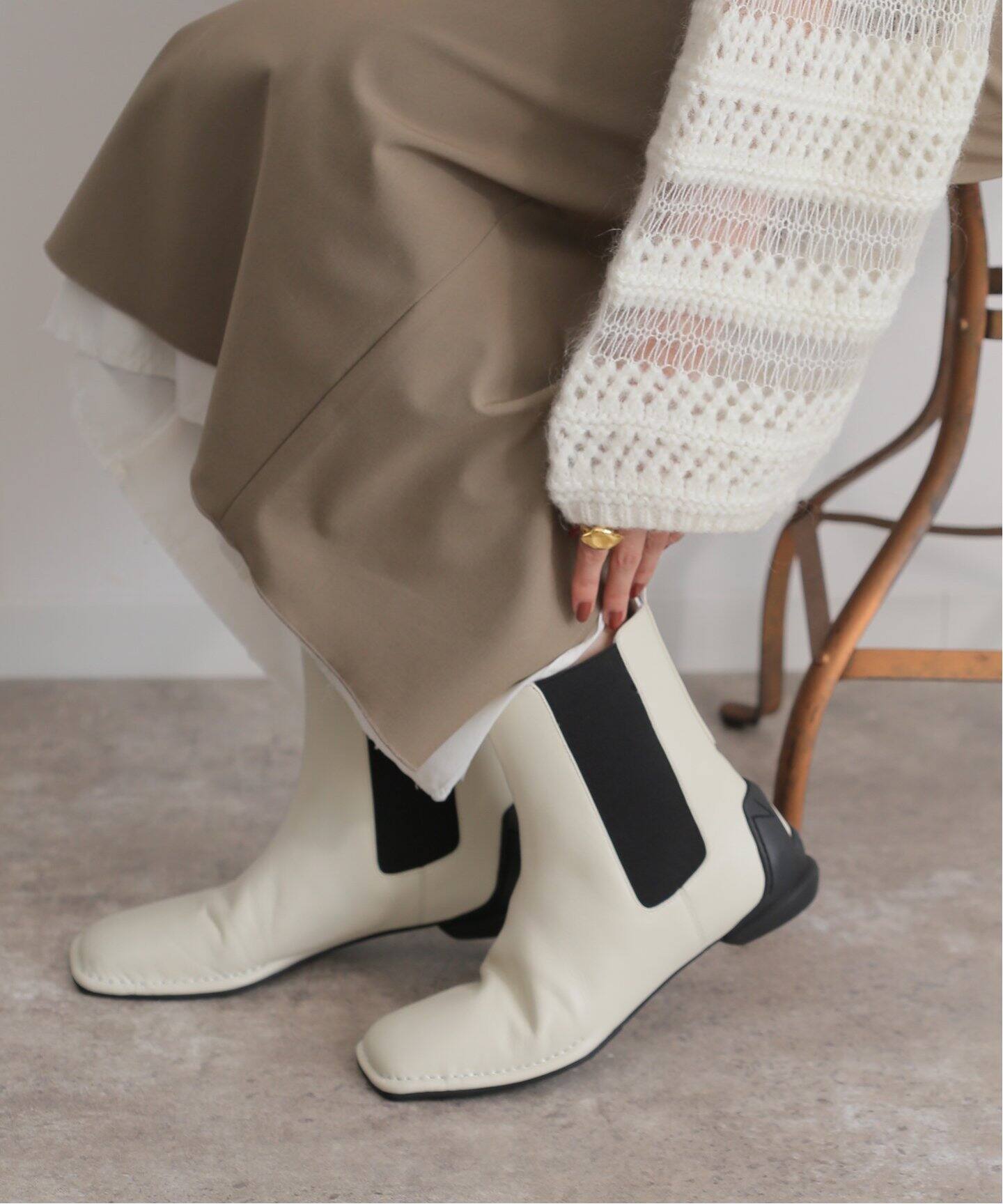 SHISEI SQUARE SIDEGORE BOOTS（ブーティ・ショートブーツ）｜BOICE 