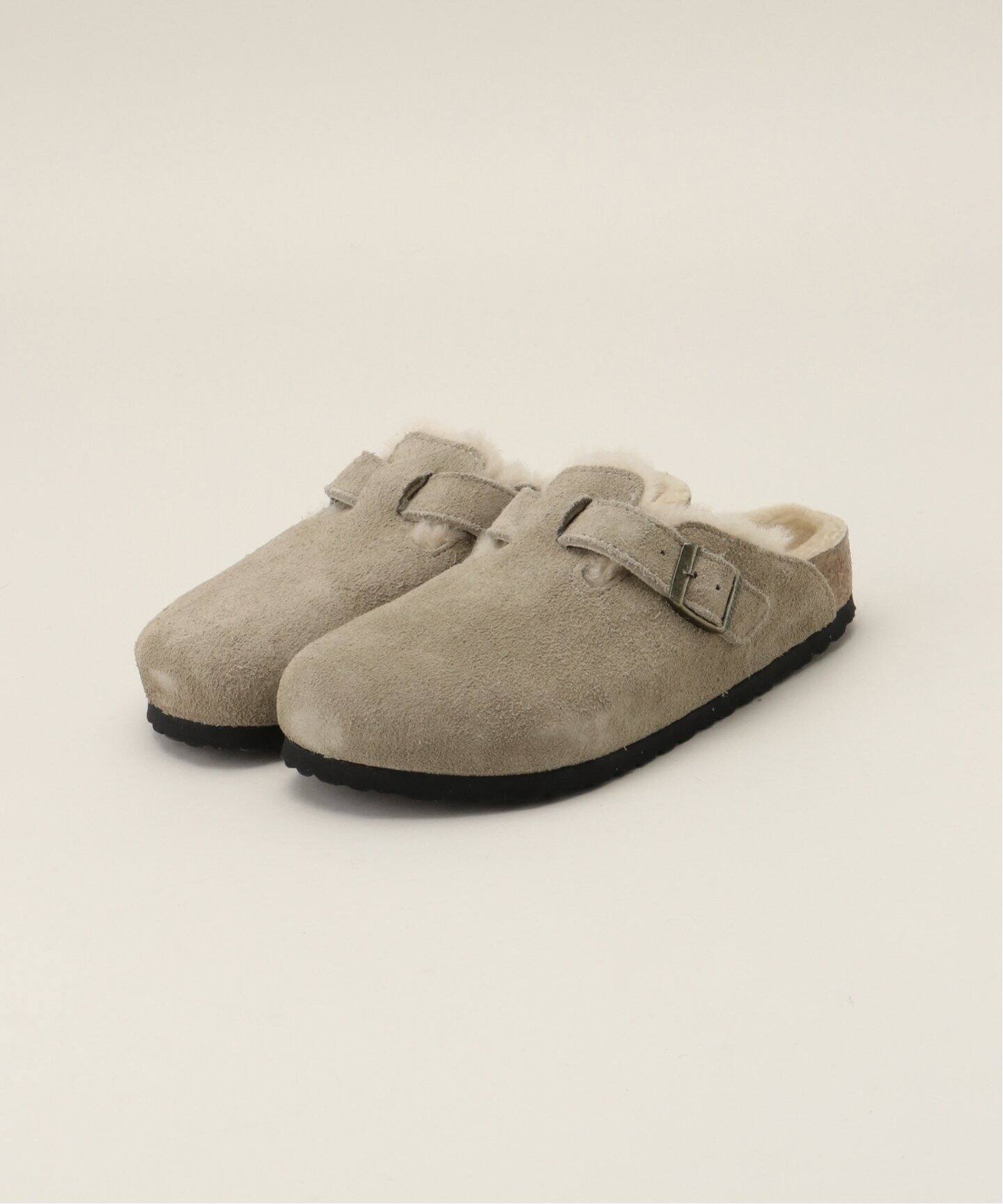 BIRKENSTOCK Boston VL Shearling 37 まかれ ベージュ