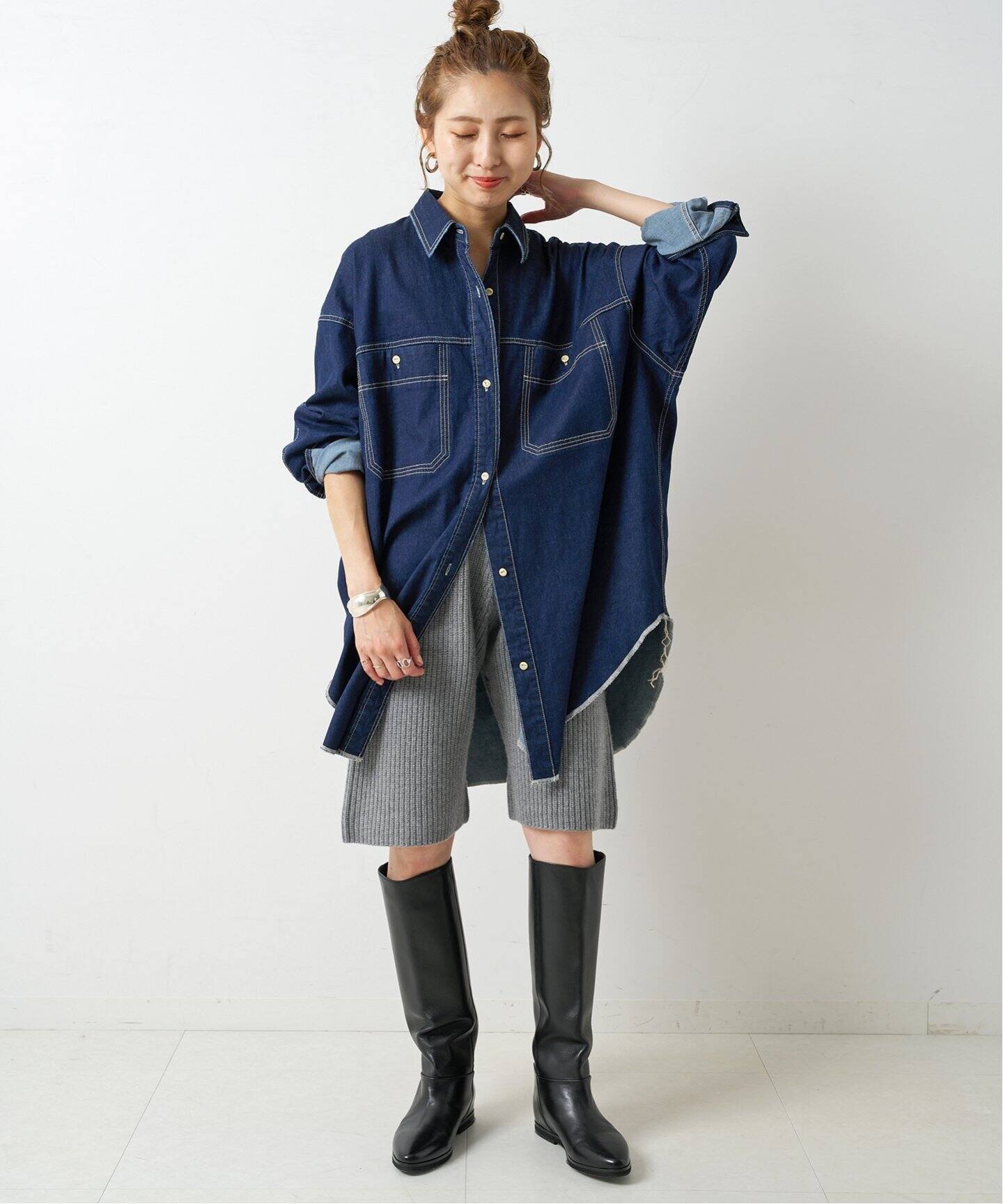 CORSO ROMA 9 / コルソローマノーヴェ インヒールロングブーツ 220 