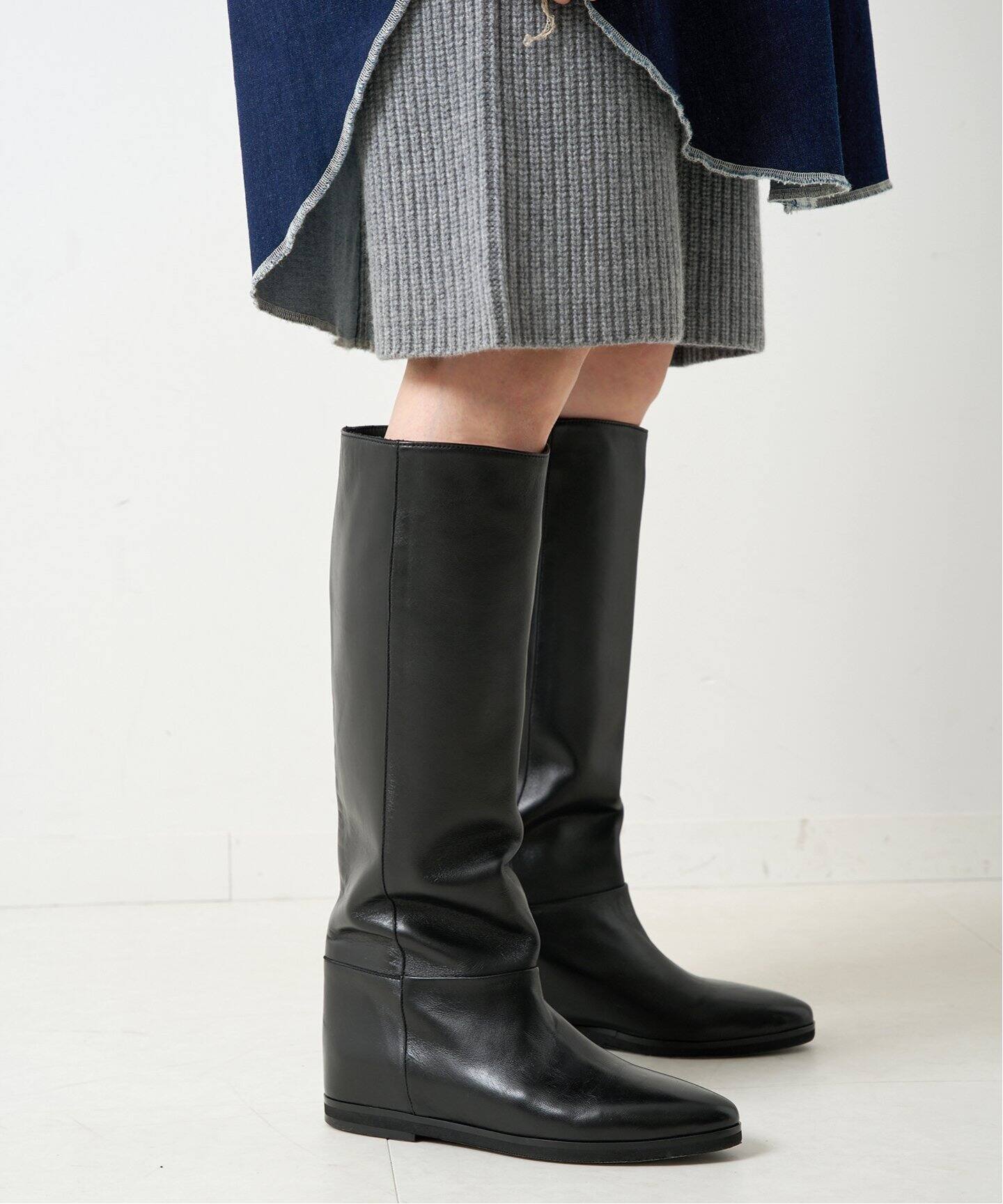CORSO ROMA 9 / コルソローマノーヴェ インヒールロングブーツ 