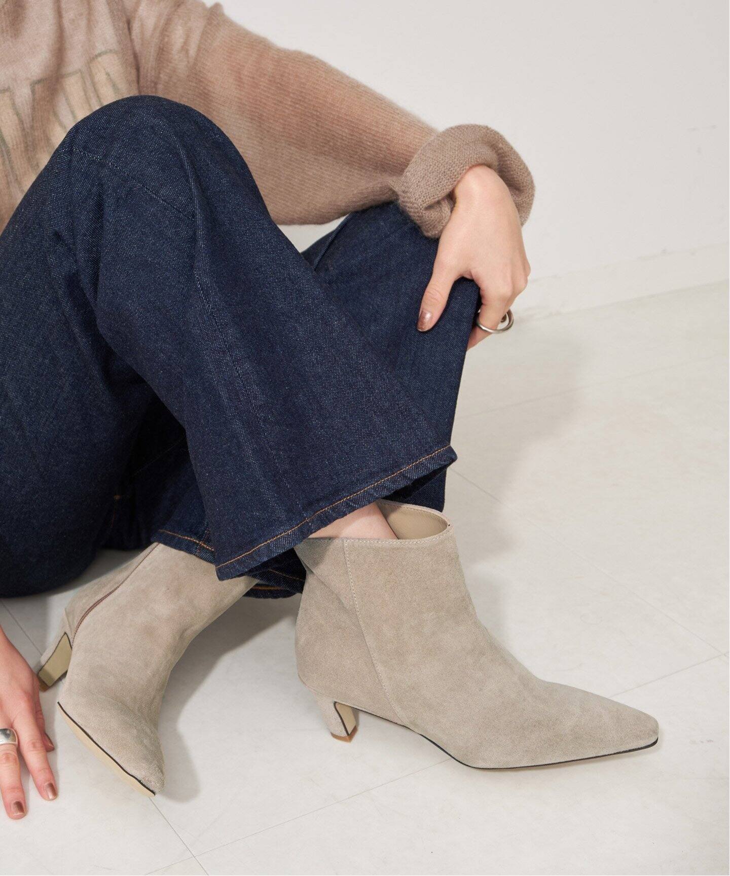 corso roma 9 plst限定ブーティ（ブーティ パンプス ブラック  