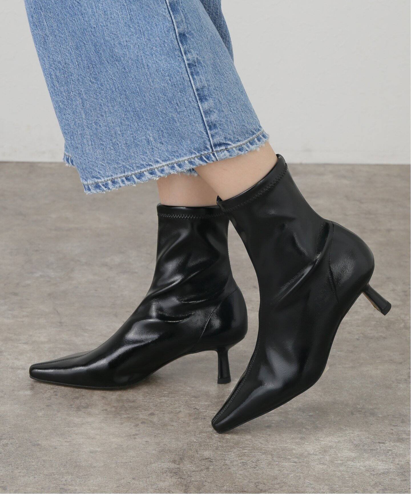 【COACH】新品ショートブーツ ピアス ブーティー ブラック 黒5.5C/23 COACH】新品ショートブーツ ピアス ブーティー ブラック 黒5.5C/23