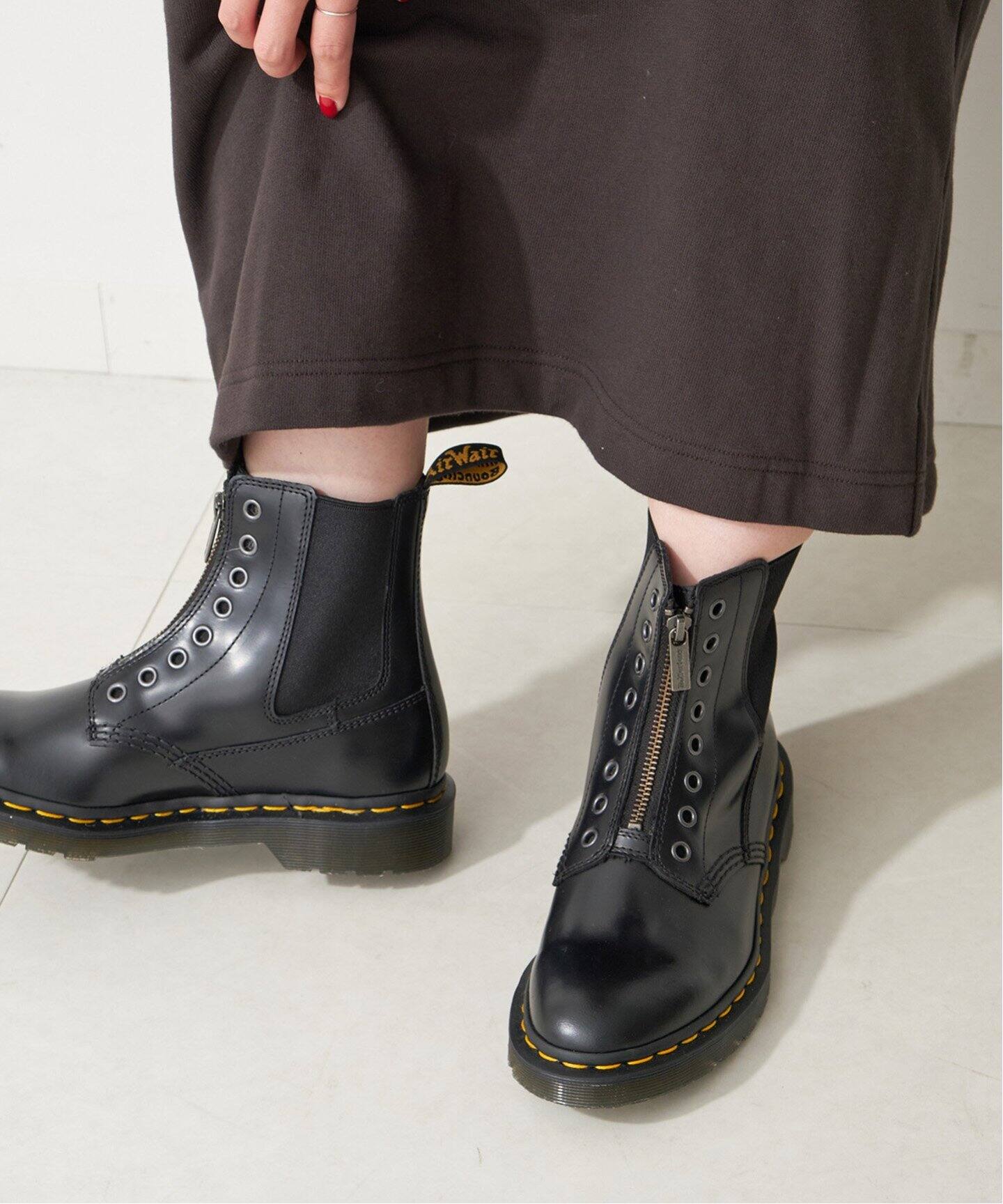 ドクターマーティン 黒 ハイカットブーツ （Dr.Martens ドクター 