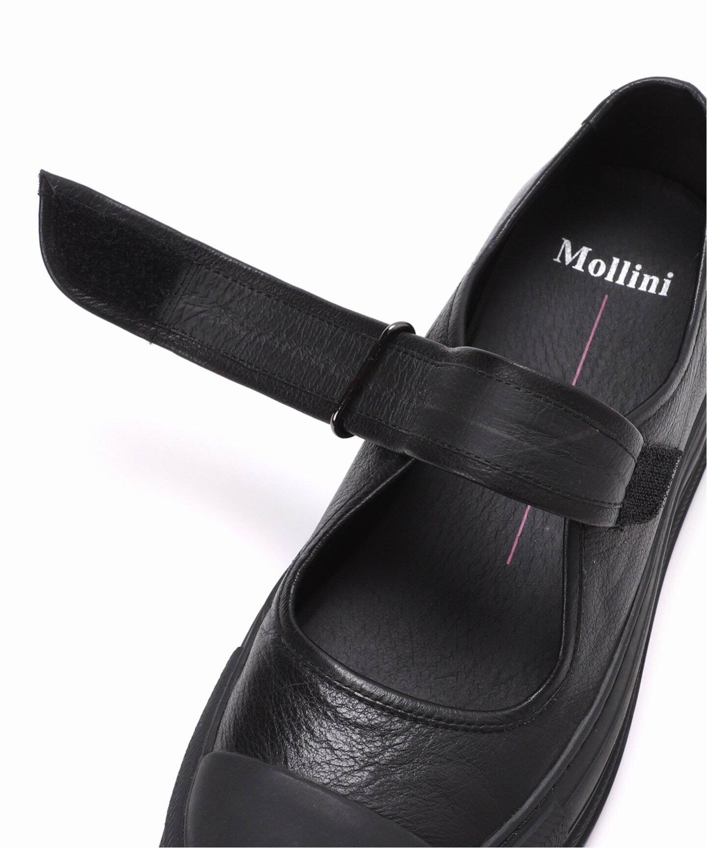 Molini ブラックフラワーフラットシューズ 36 Molini ブラックフラワーフラットシューズ 36
