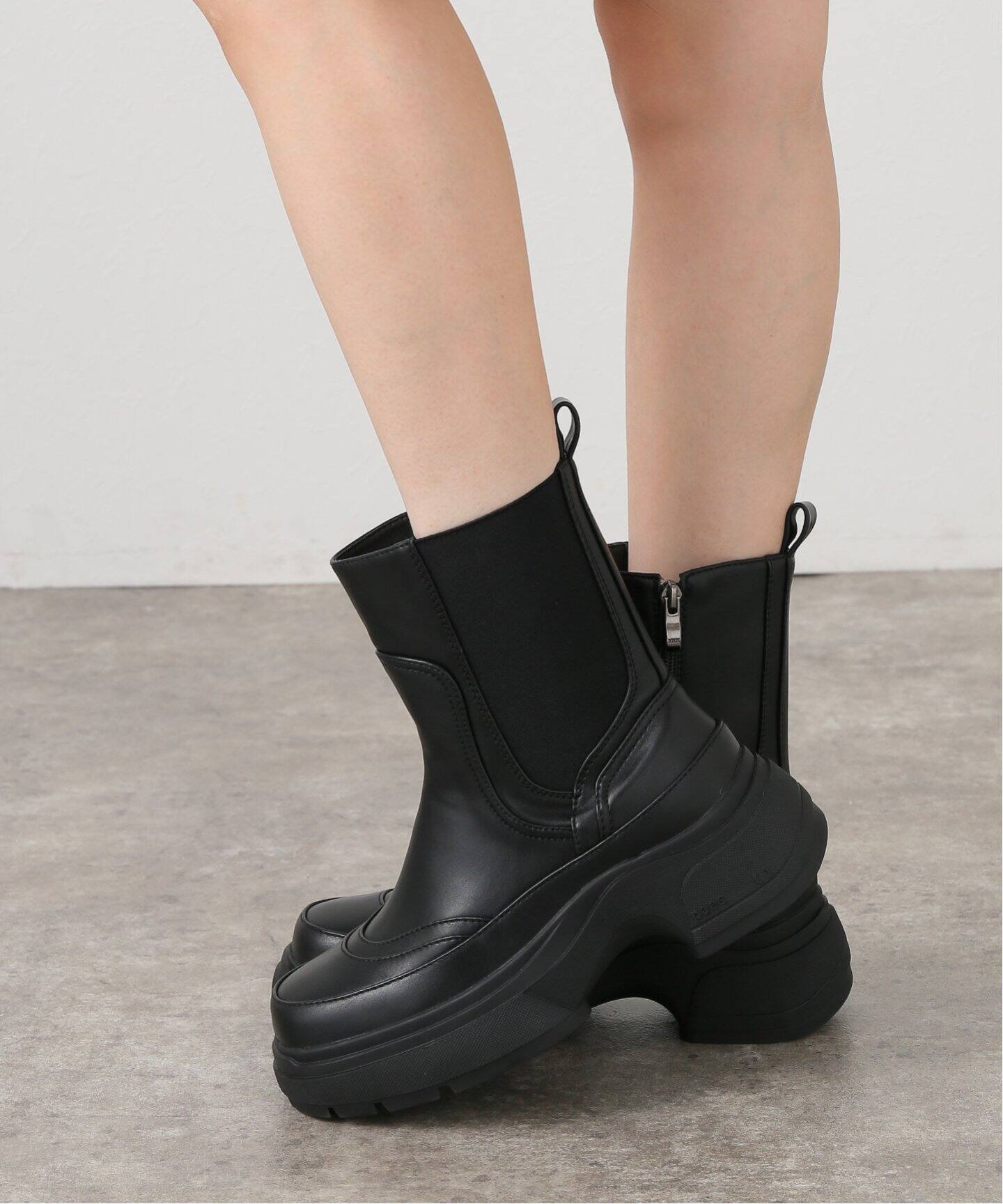 Paes/ぺイズ】 サイドゴアショートブーツ（ブーティ・ショートブーツ  