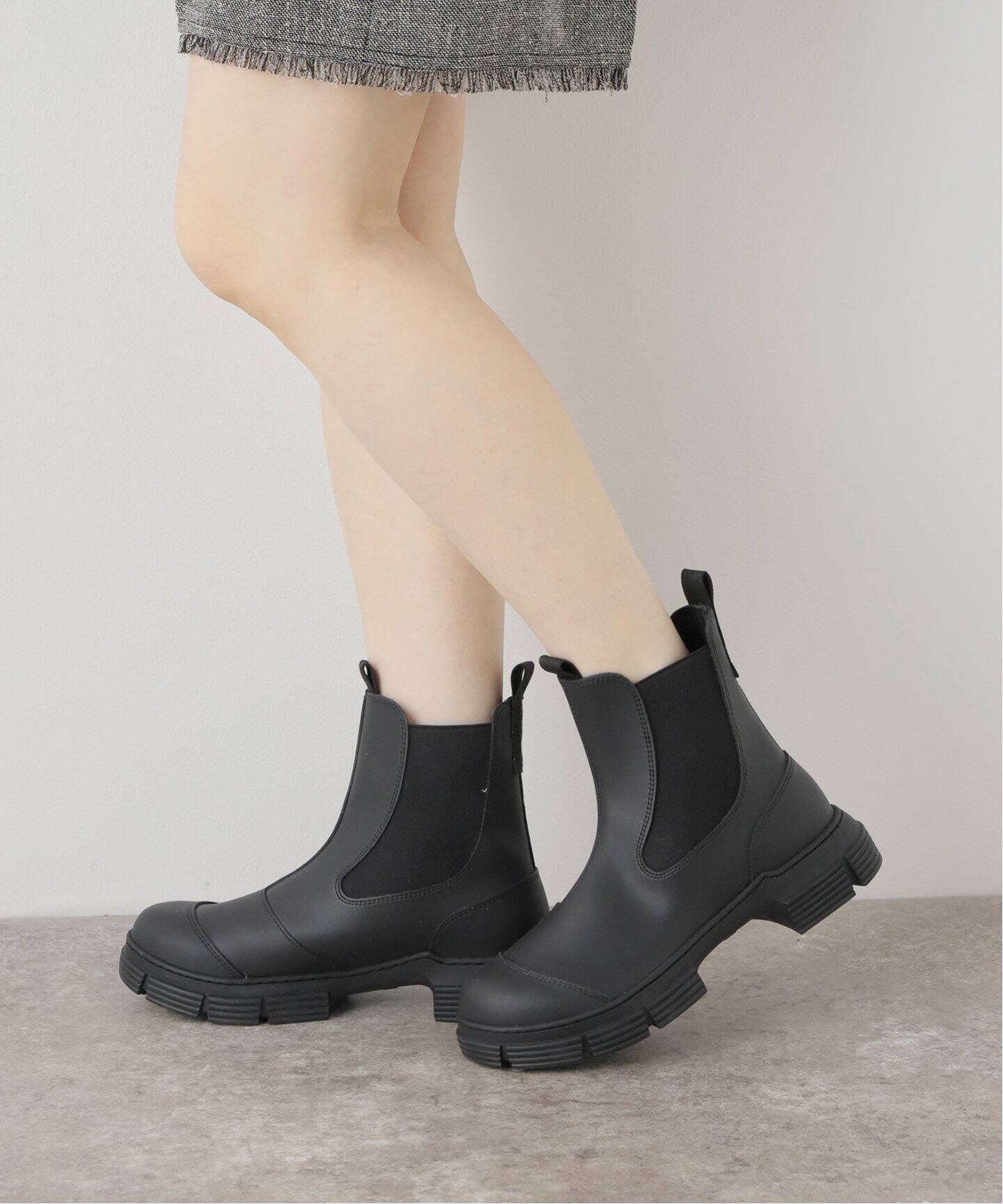 GANNI / ガニー】 Recycled Rubber City Boot（ブーティ・ショート 