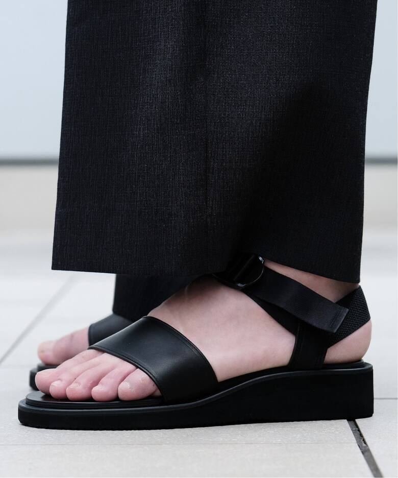 FOOT WORKS (フットワークス) スムースレザーサンダル F01-0002 