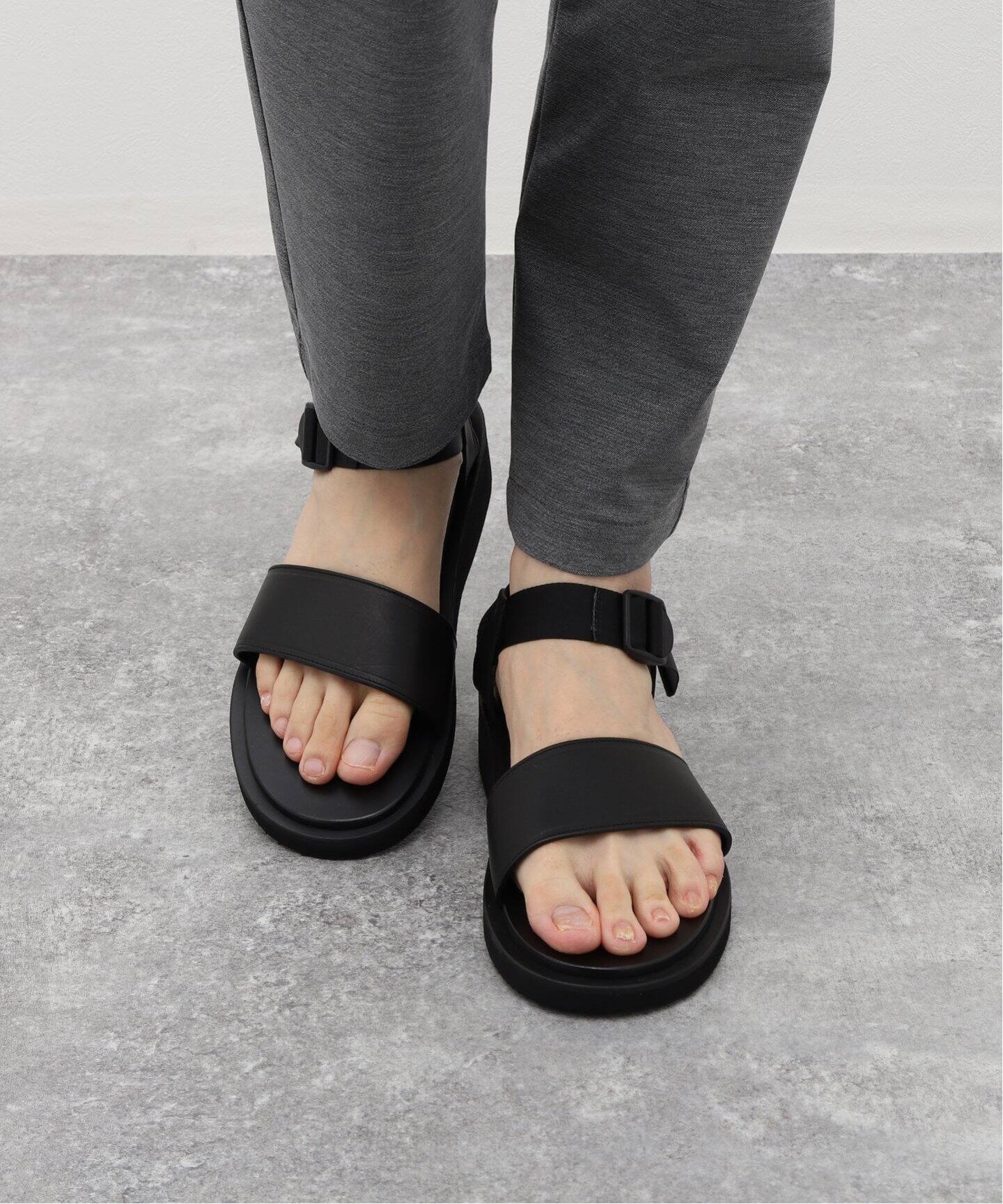 FOOT WORKS (フットワークス) スムースレザーサンダル F01-0002 