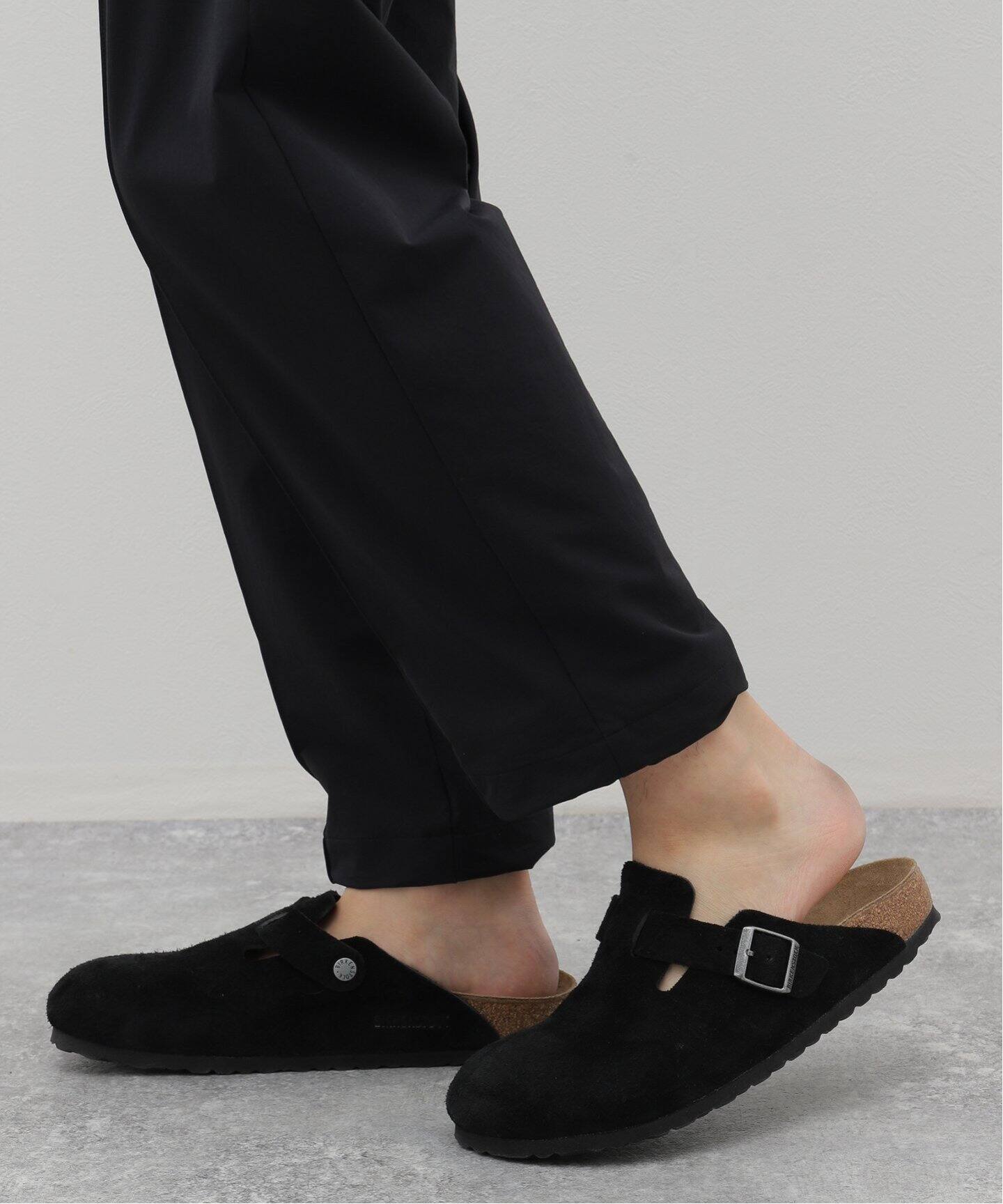 BIRKENSTOCK (ビルケンシュトック) BOSTON BLACK SUEDE 1027067 