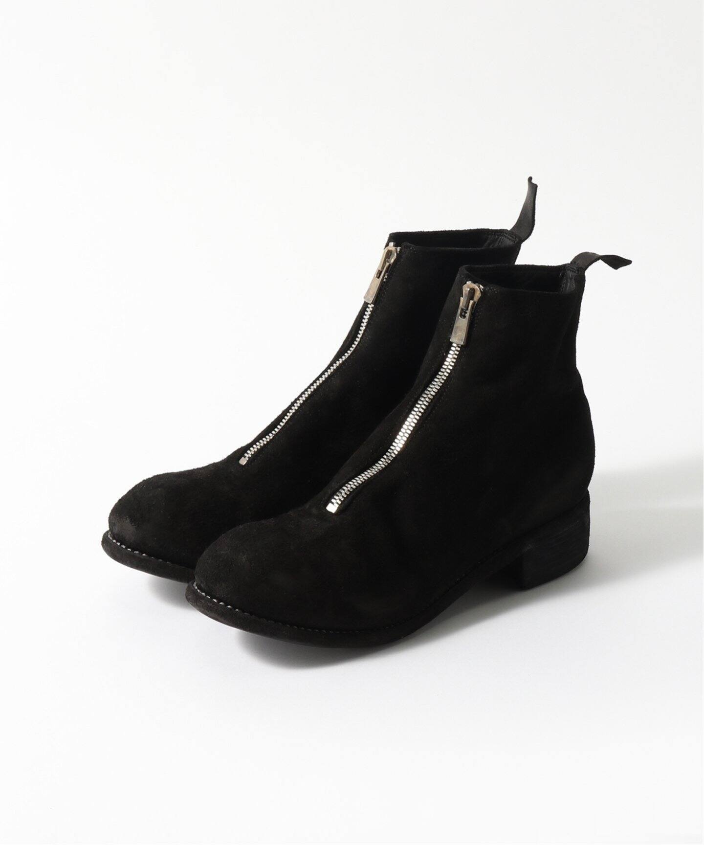 GUIDI (グイディ) PL1 FRONT ZIP BOOT SUEDE（ブーティ・ショート 