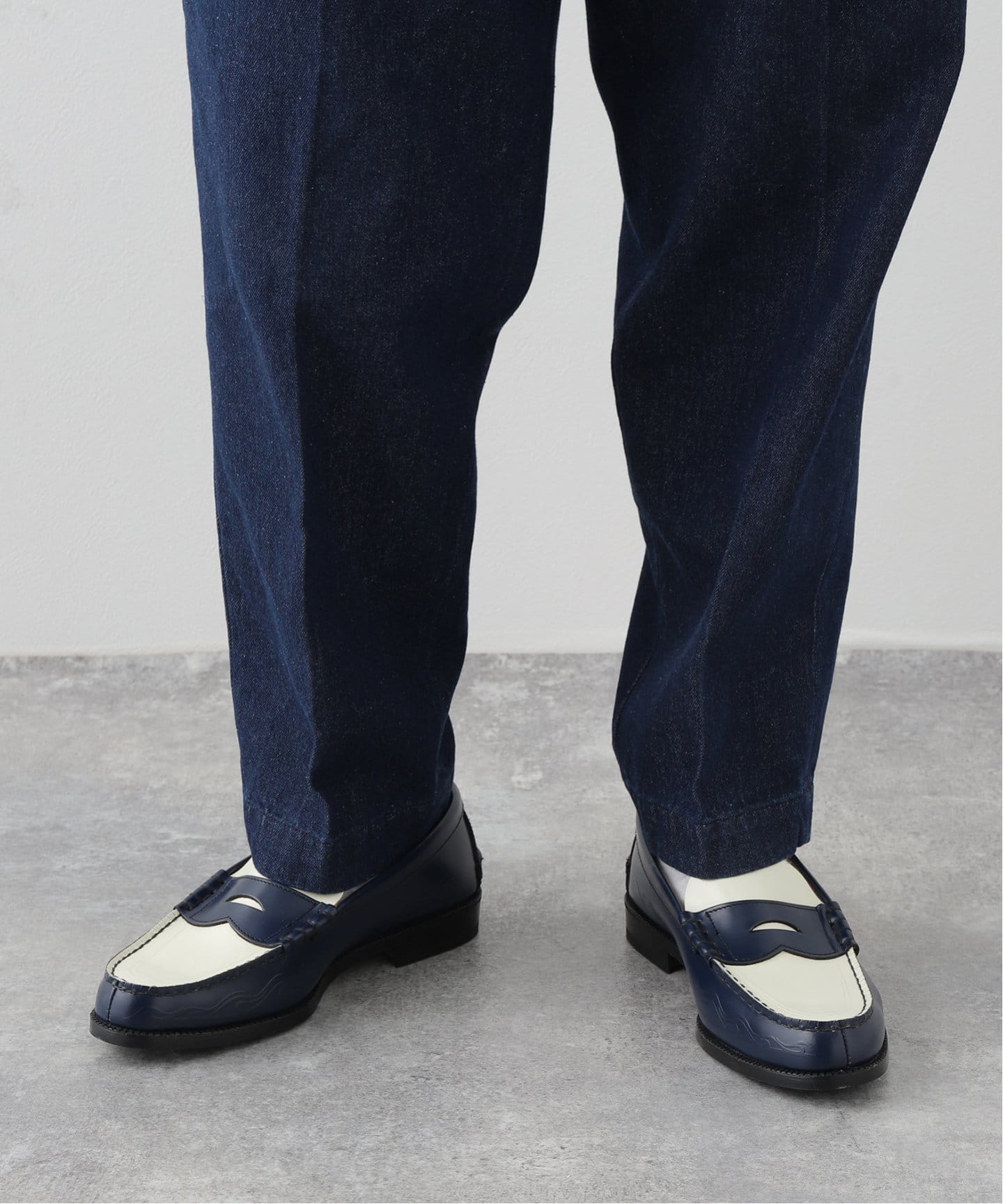 激安ブランド The Kenford LoafersPIN Combi Pinstripe Fineshoes】別注 タレントカード