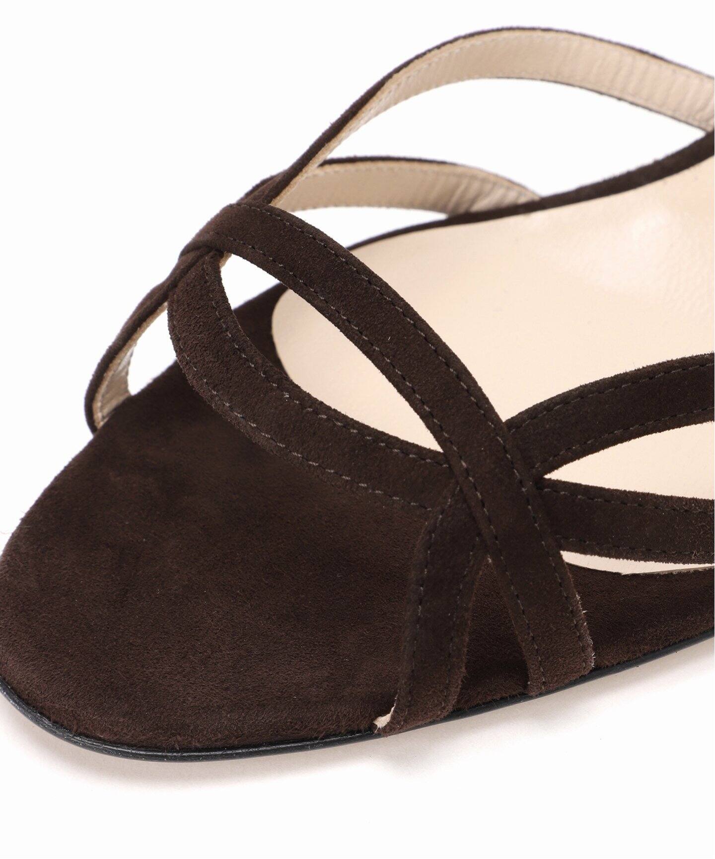 NEBULONI E. /ネブローニ】スエードバックストラップ：サンダル  