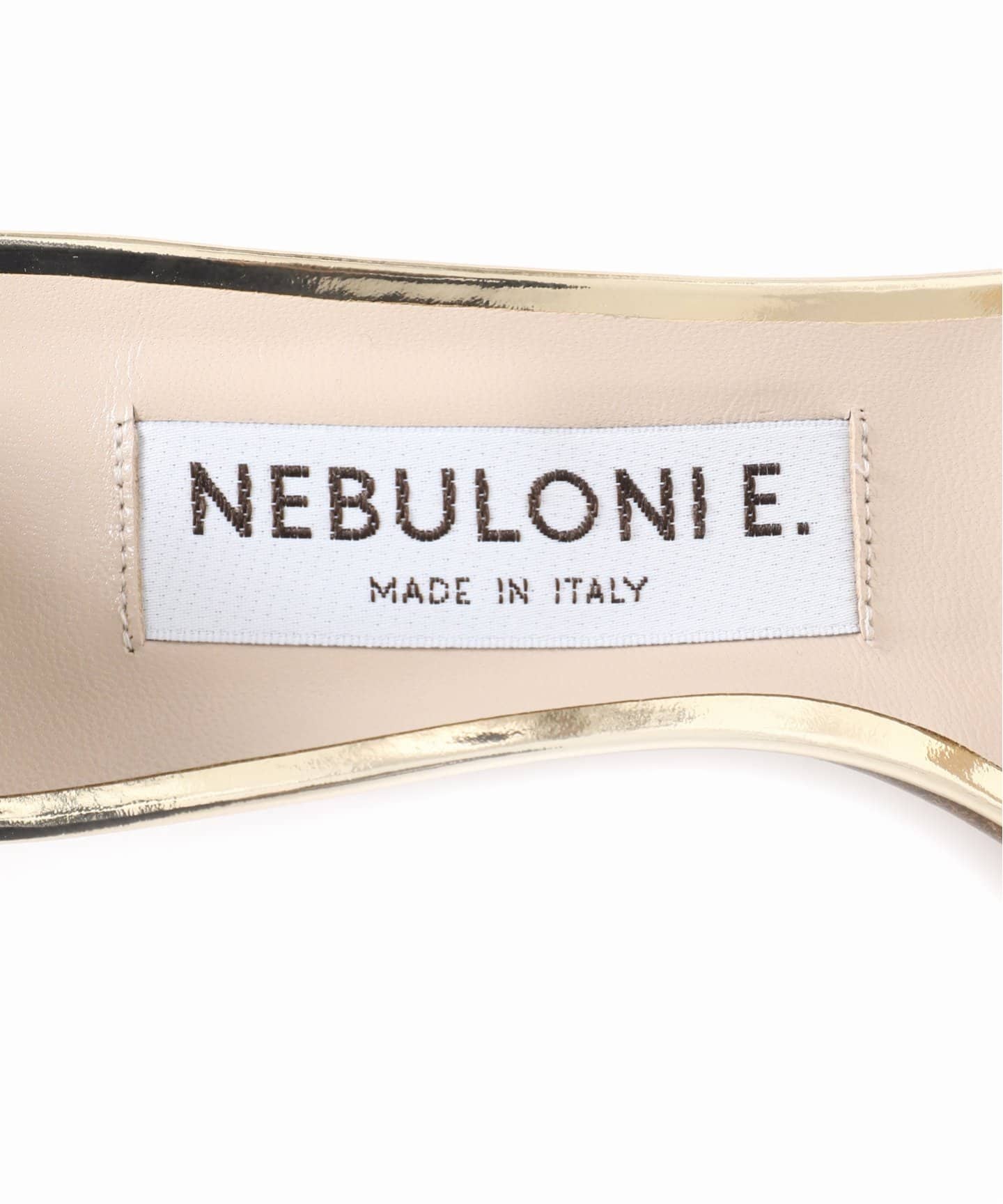 【新品未使用】NEBULONIE（ネブローニ）型押し レザーサンダル  38 NEBULONI E. /ネブローニ】ワンストサンダル（サンダル
