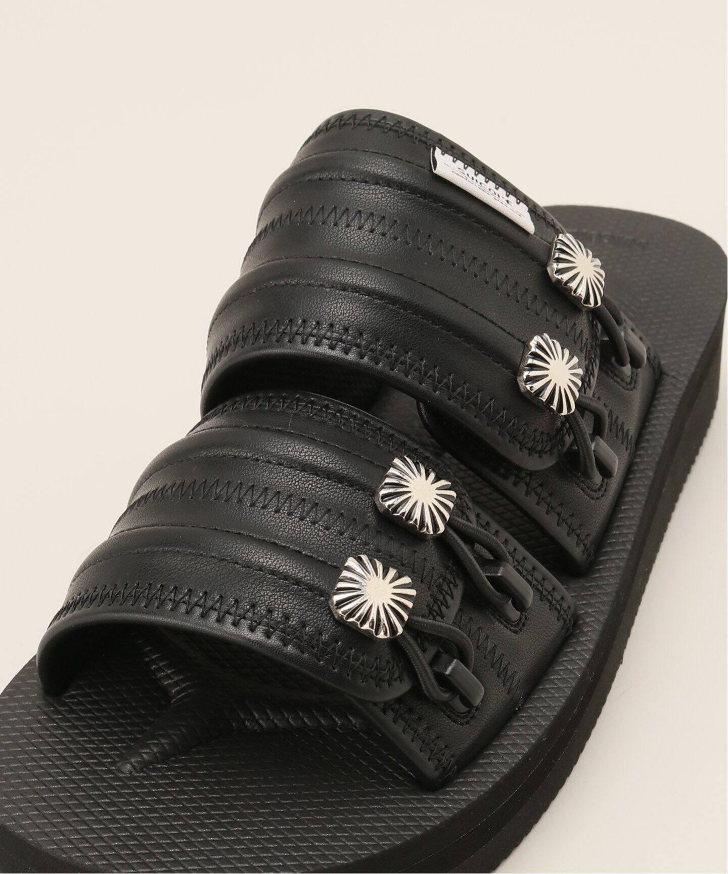 TOGA トーガ サンダル EU38(24.5cm位) 白xシルバー まかせる 【古着  