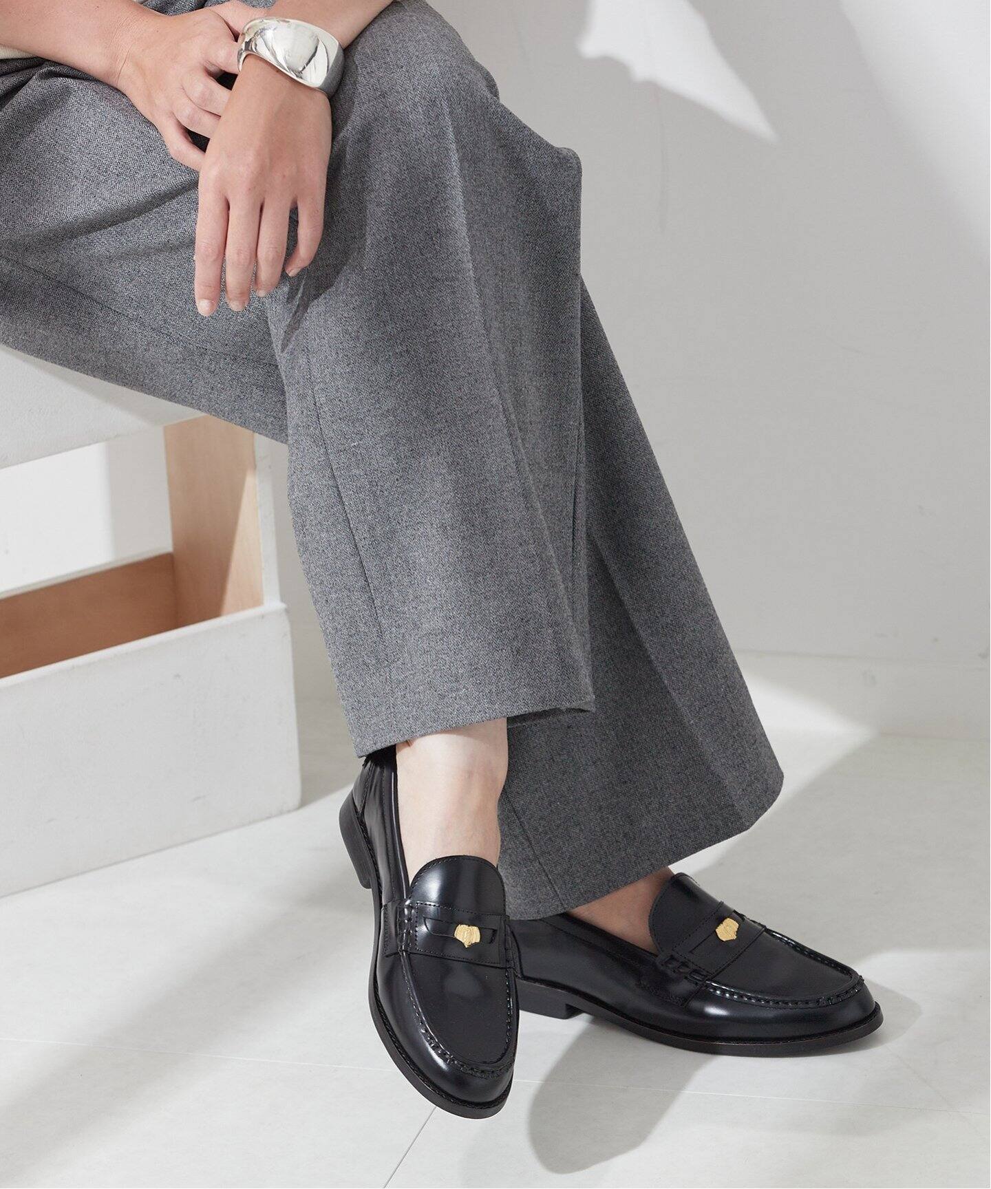 CAMINANDO/カミナンド】ALMOND TOE PENNY LOAFERS：ローファー 