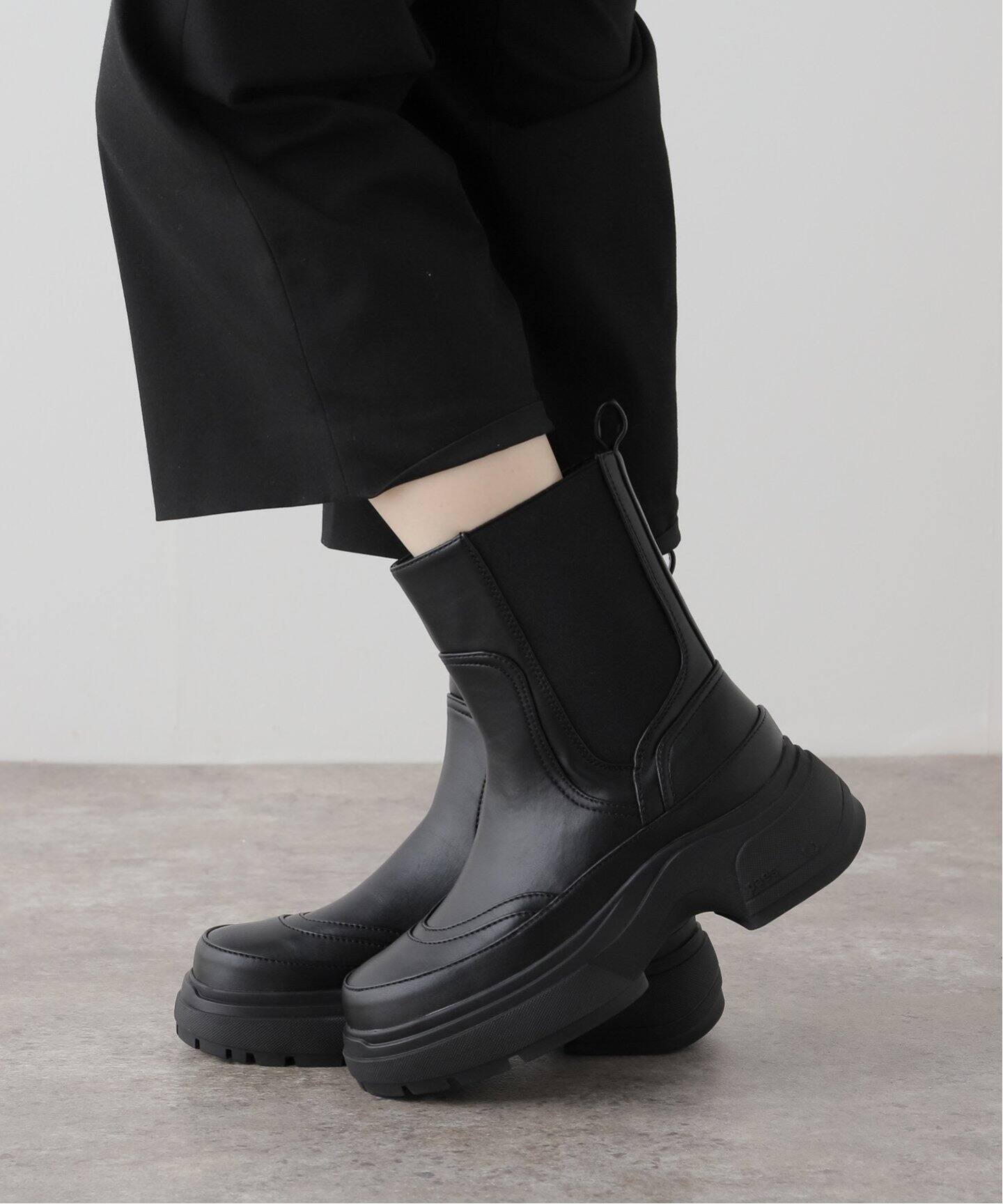 Paes/ぺイズ】サイドゴアブーツ 06-LEATHER BOOTS（ブーティ・ショート 