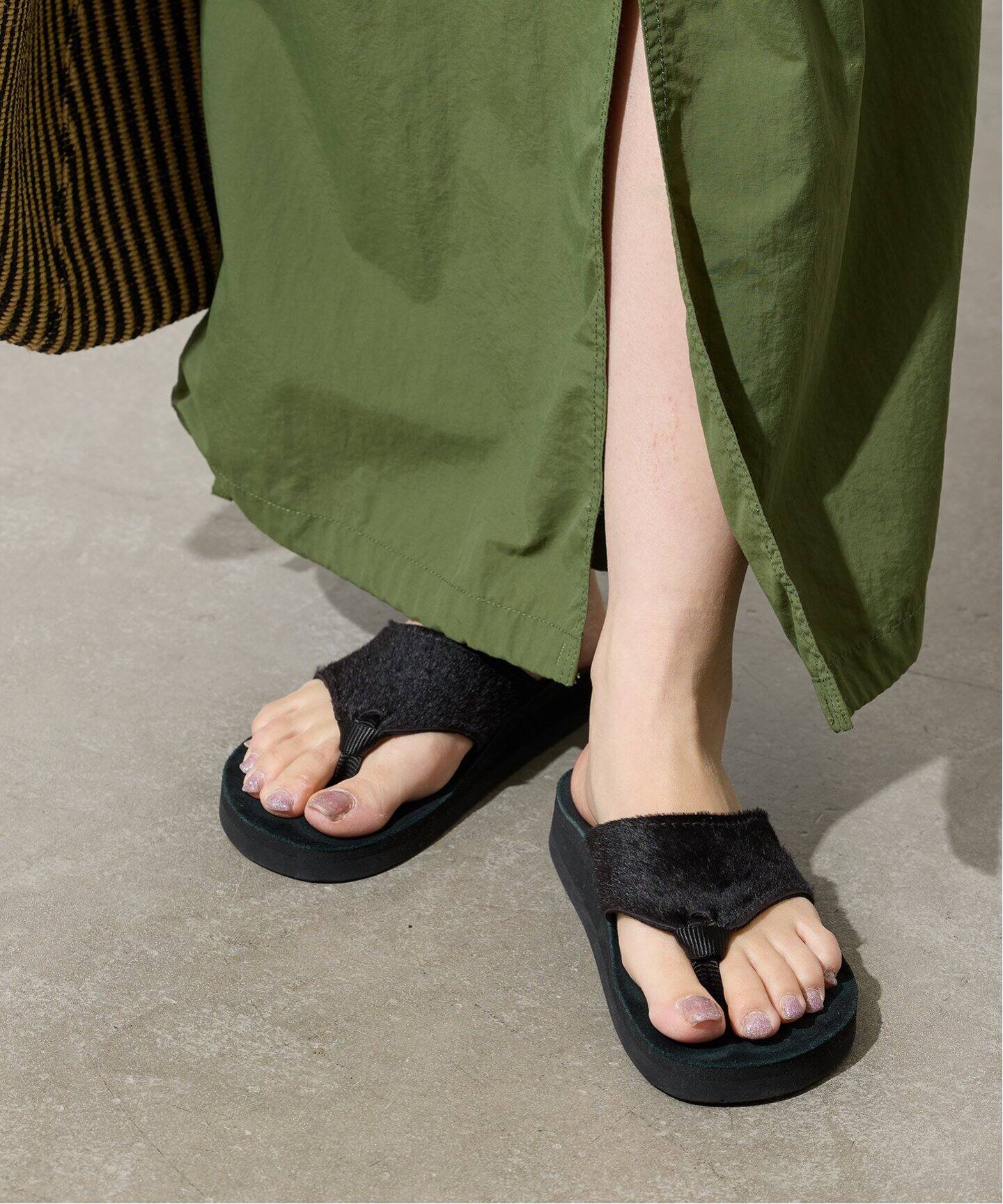 THE SANDALMAN/サンダルマン】501 HAIRCOW：サンダル（サンダル  