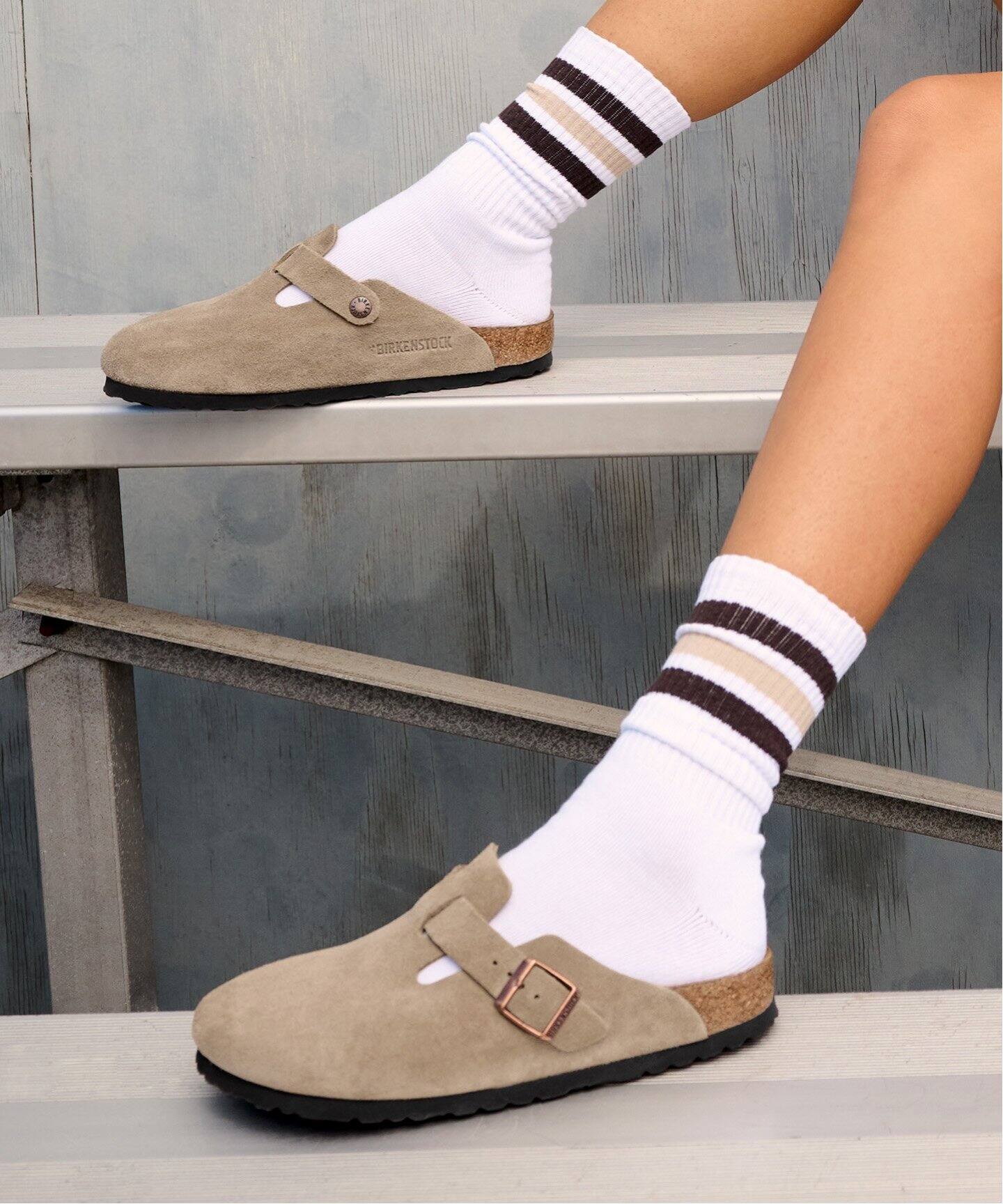 BIRKENSTOCK/ビルケンシュトック】BOSTON TAUPE SUEDE：サンダル 