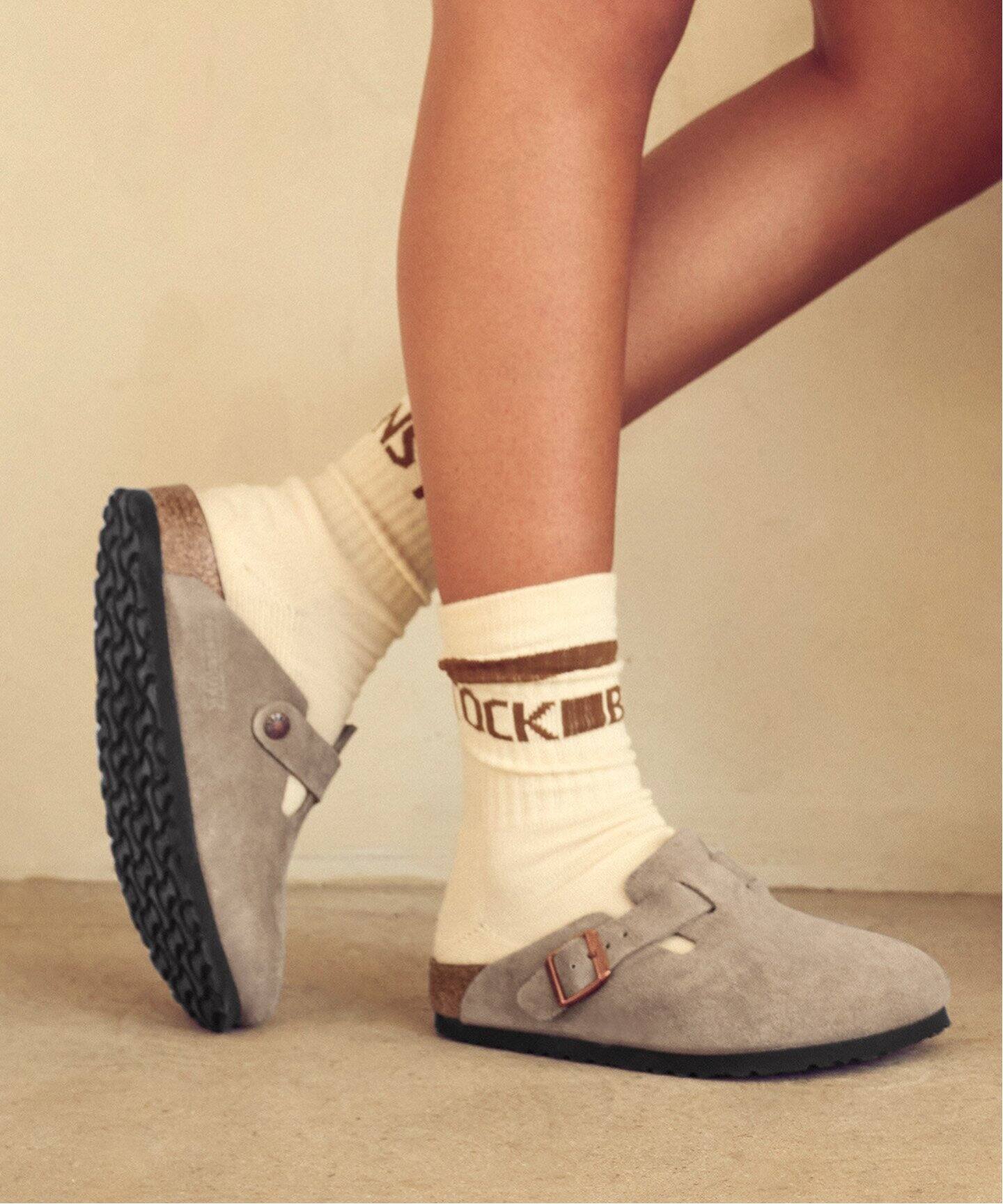 BIRKENSTOCK/ビルケンシュトック】BOSTON TAUPE SUEDE：サンダル 