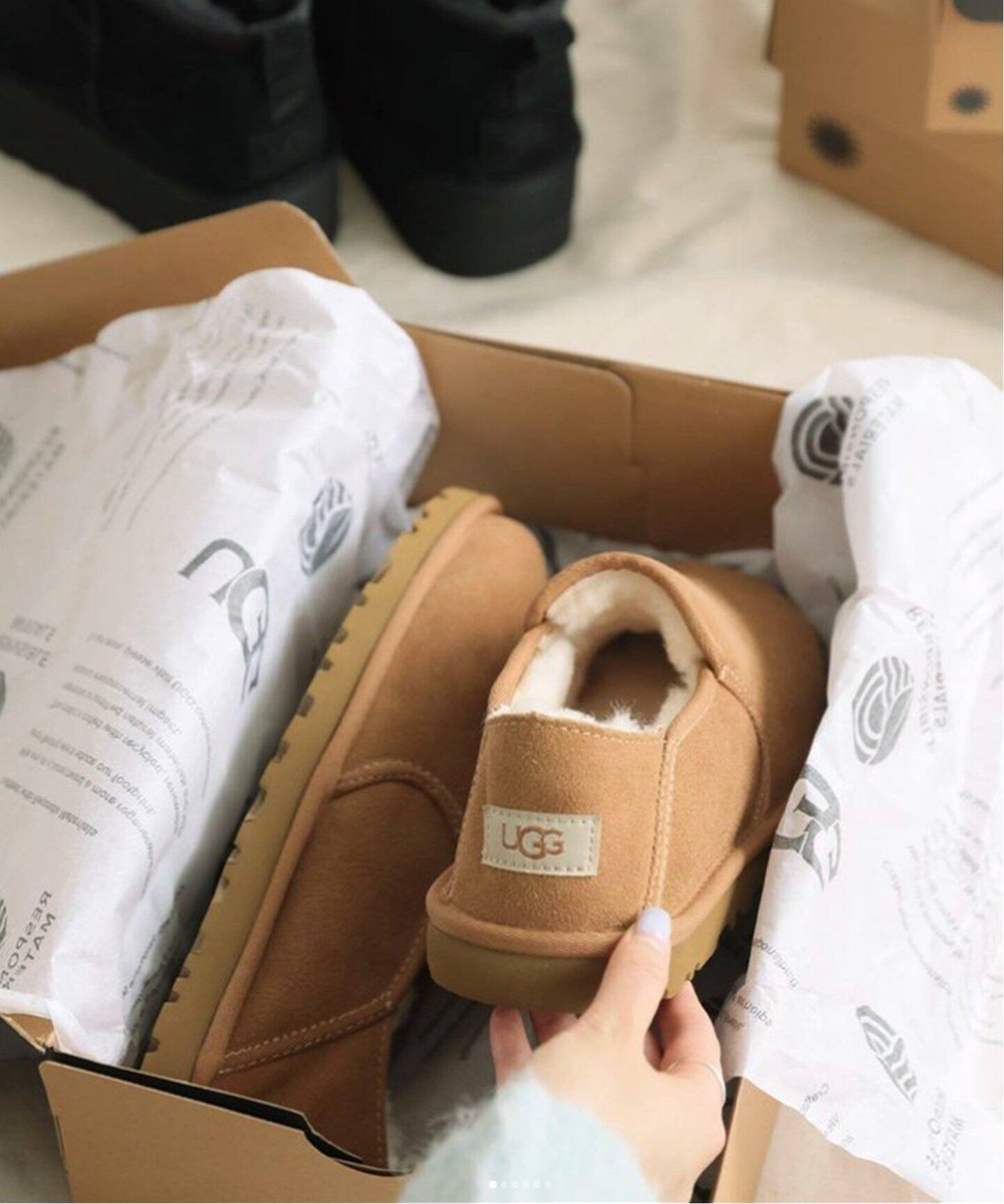 追加》【UGG/アグ】M KENTON：ボアシューズ 3010 BLACK/CHESTNUT 