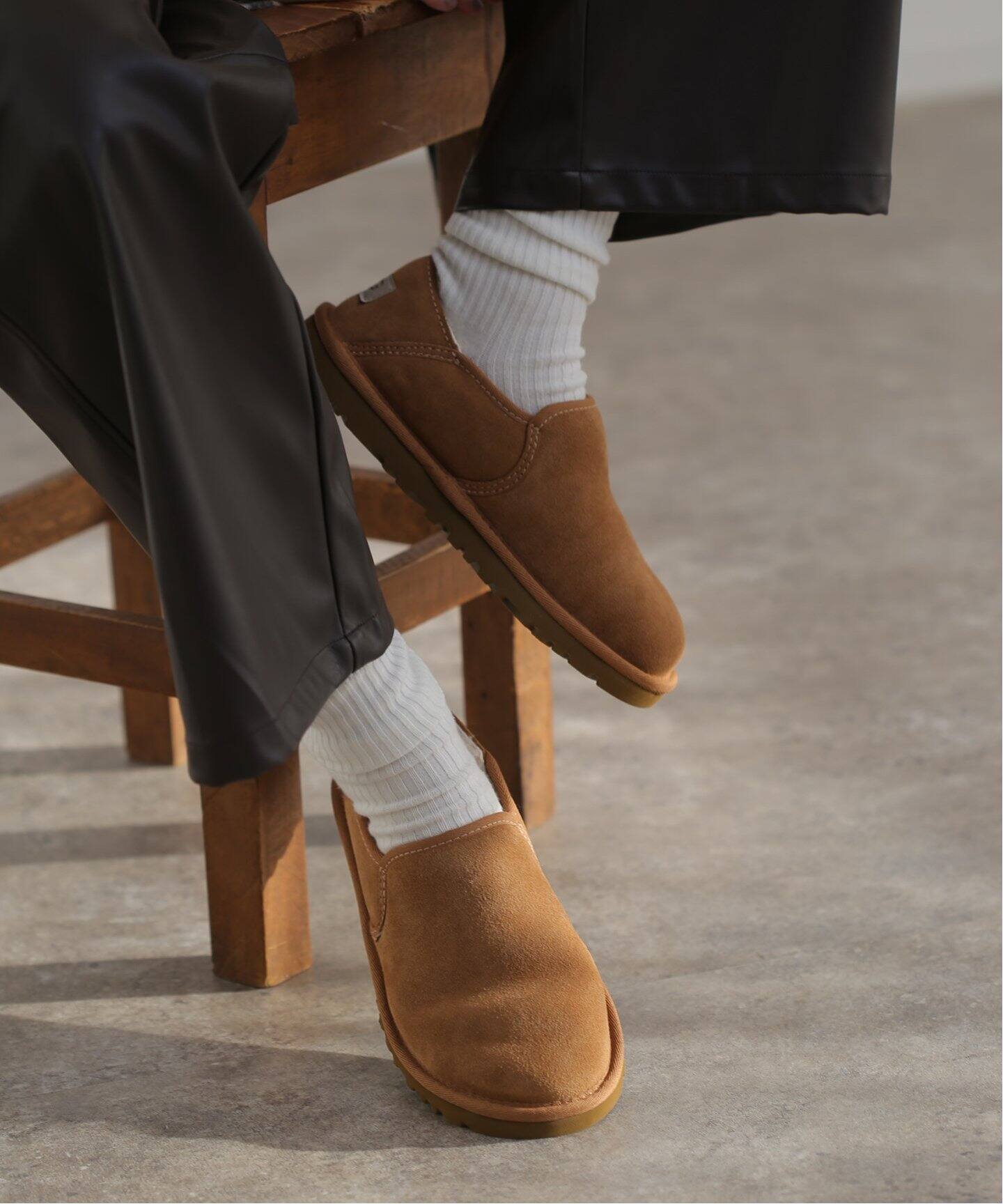 追加》【UGG/アグ】M KENTON：ボアシューズ 3010 BLACK/CHESTNUT 