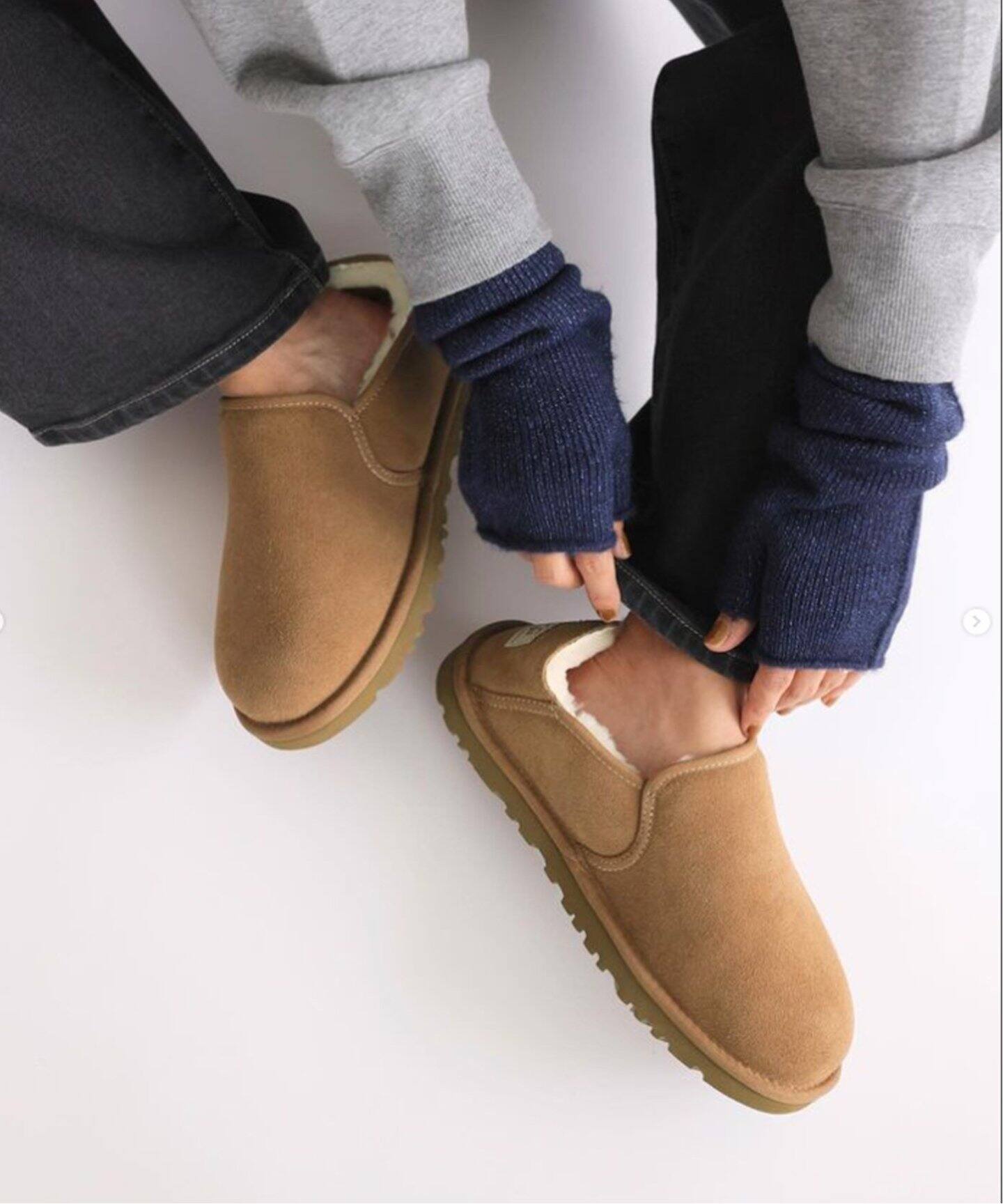 追加》【UGG/アグ】M KENTON：ボアシューズ 3010 BLACK/CHESTNUT 