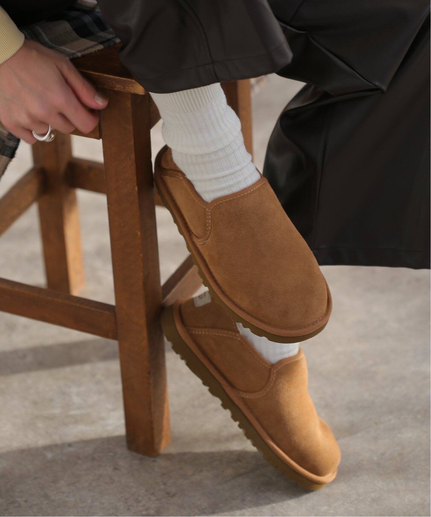 追加》【UGG/アグ】M KENTON：ボアシューズ 3010 BLACK/CHESTNUT 