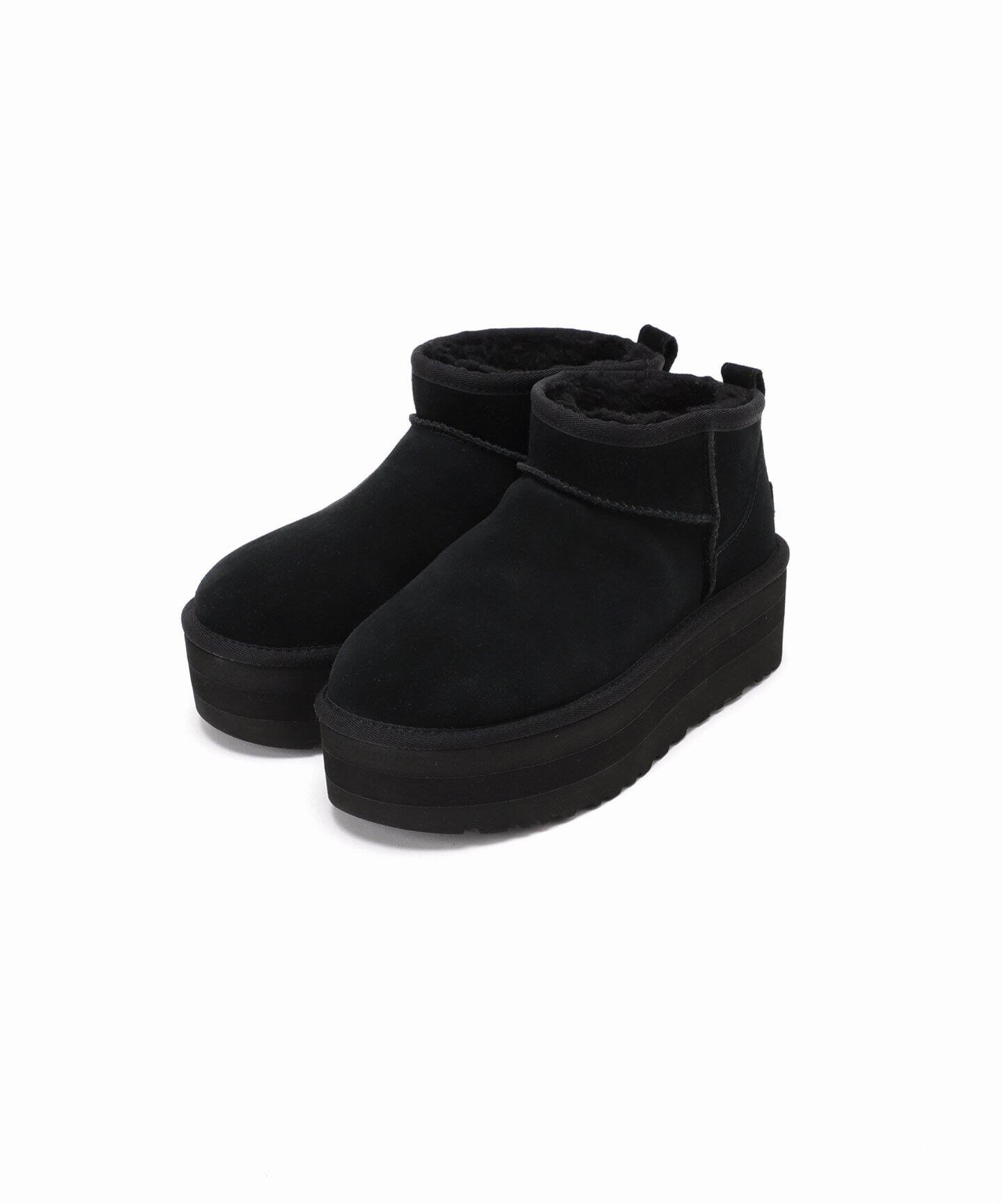 追加》【UGG/アグ】CLASSIC ULTRA MINI PLATFORM 1135092 BLACK  