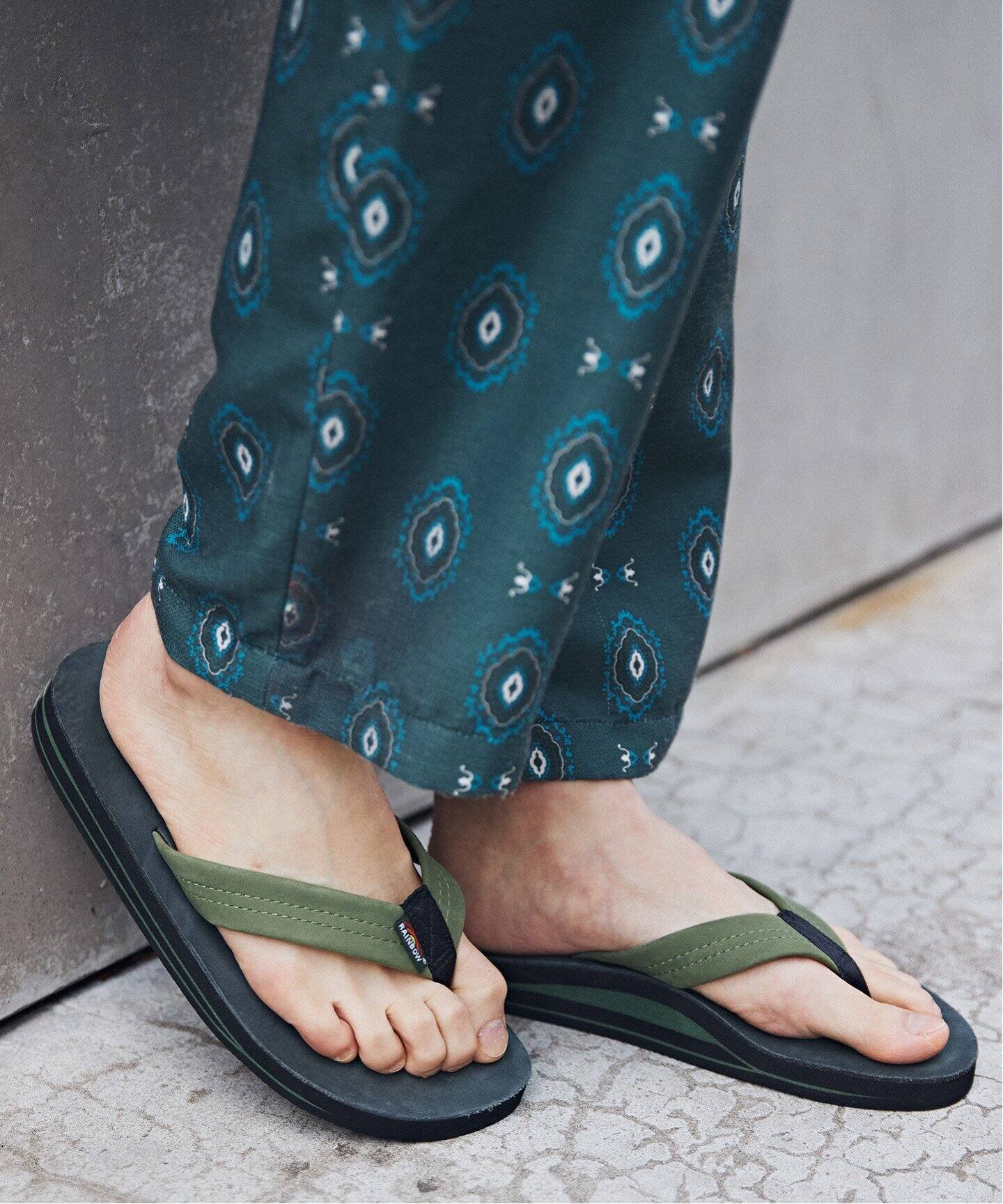 RAINBOW SANDALS / レインボーサンダル 別注 Double Layer レザー 