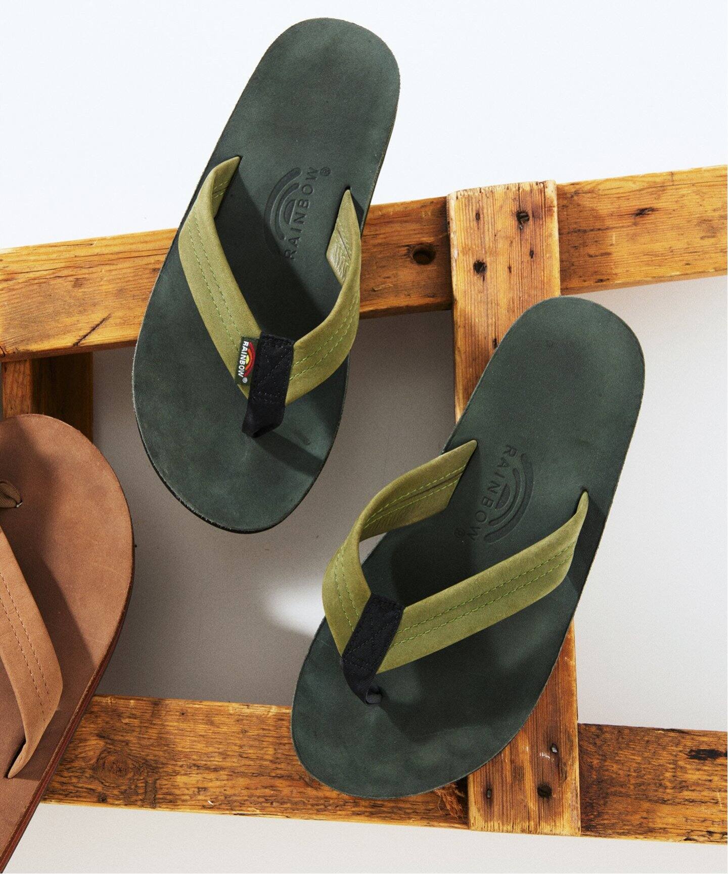 RAINBOW SANDALS / レインボーサンダル 別注 Double Layer レザー 