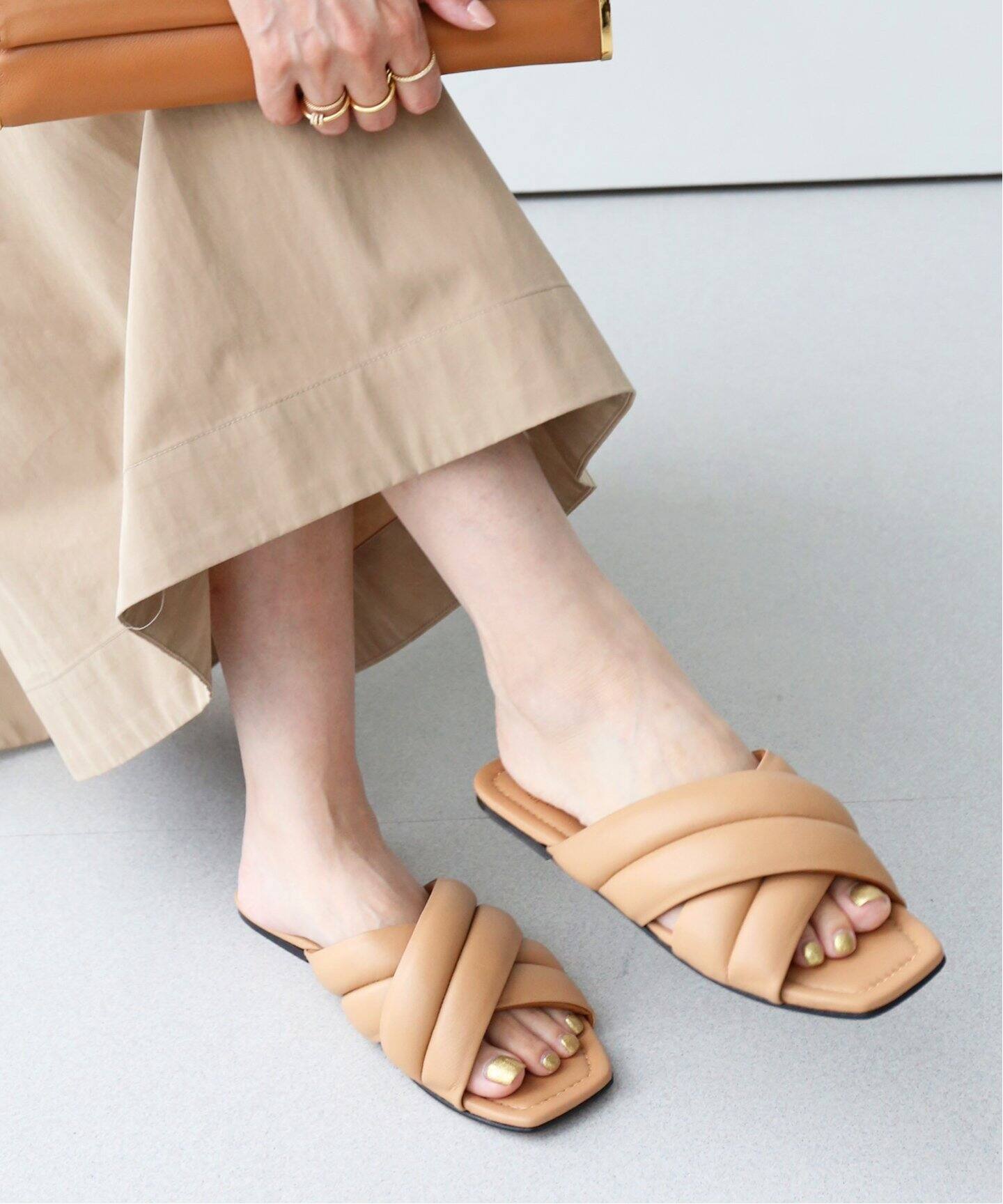 ATP ATELIER/エーティーピーアトリエ】 CROSS SANDAL（サンダル  