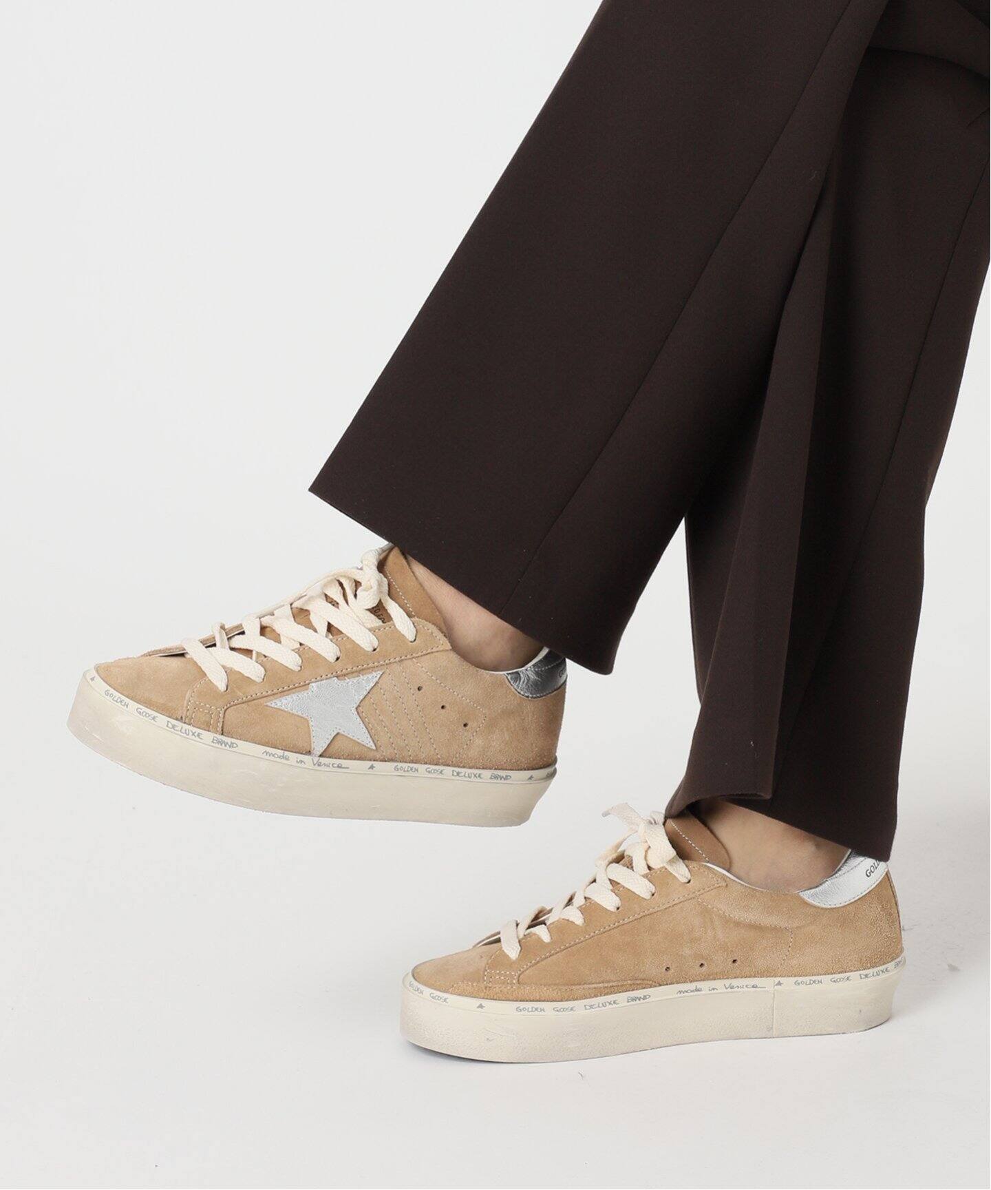 GOLDEN GOOSE / ゴールデングース】 HI STAR SUEDE SNEAKER  