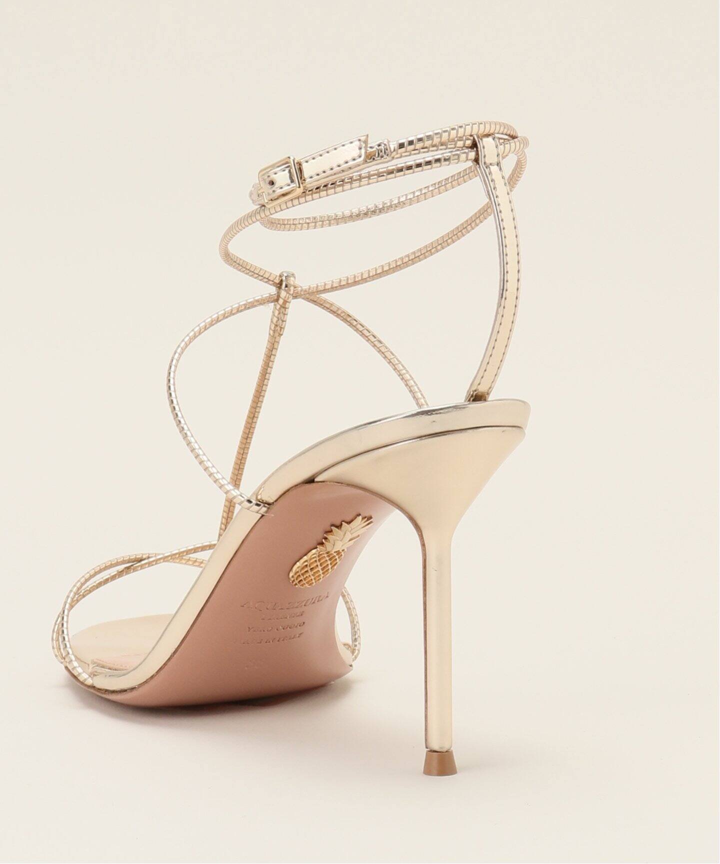 AQUAZZURA/アクアズーラ】GOLD LACEUP サンダル（サンダル）｜MUSE de  