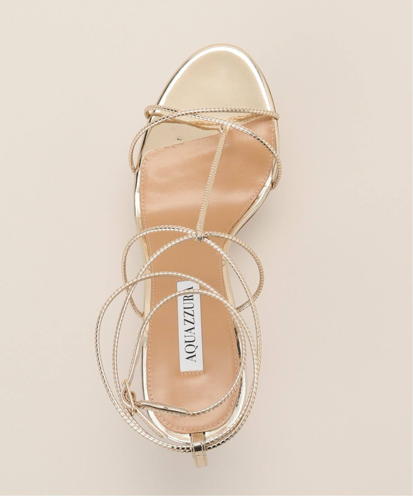 AQUAZZURA/アクアズーラ】GOLD LACEUP サンダル（サンダル）｜MUSE de 