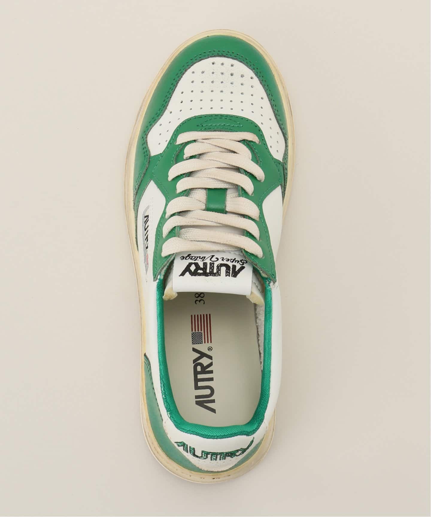 【送料&関税込】Autry Sup Vint Sneakers SUP VINT LOW MAN(BEI/LEAT) | AUTRY(オートリー) / シューズ