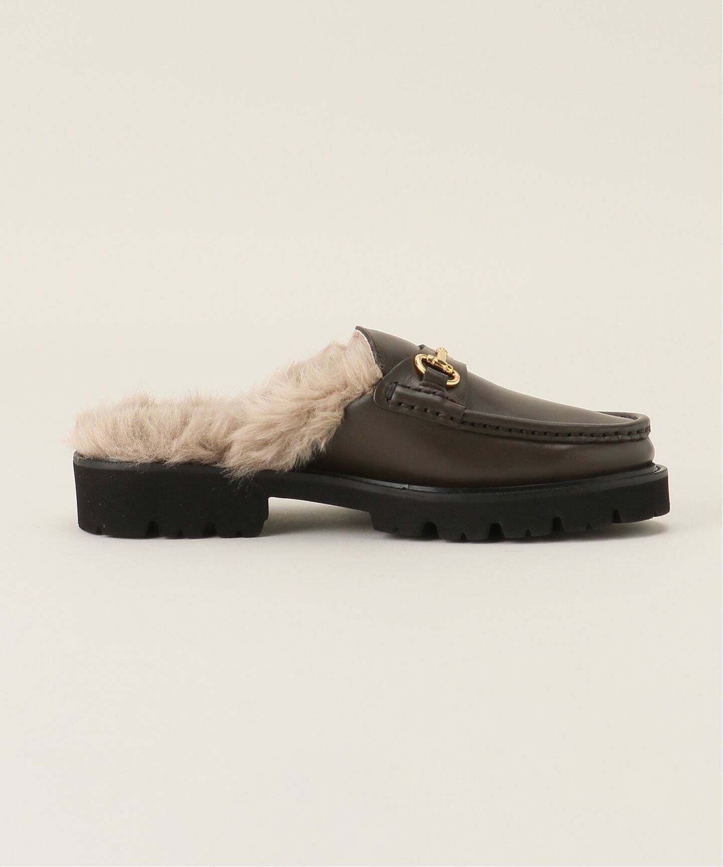 CAMINANDO/カミナンド】FUR BIT LOAFER ローファースリッポン 