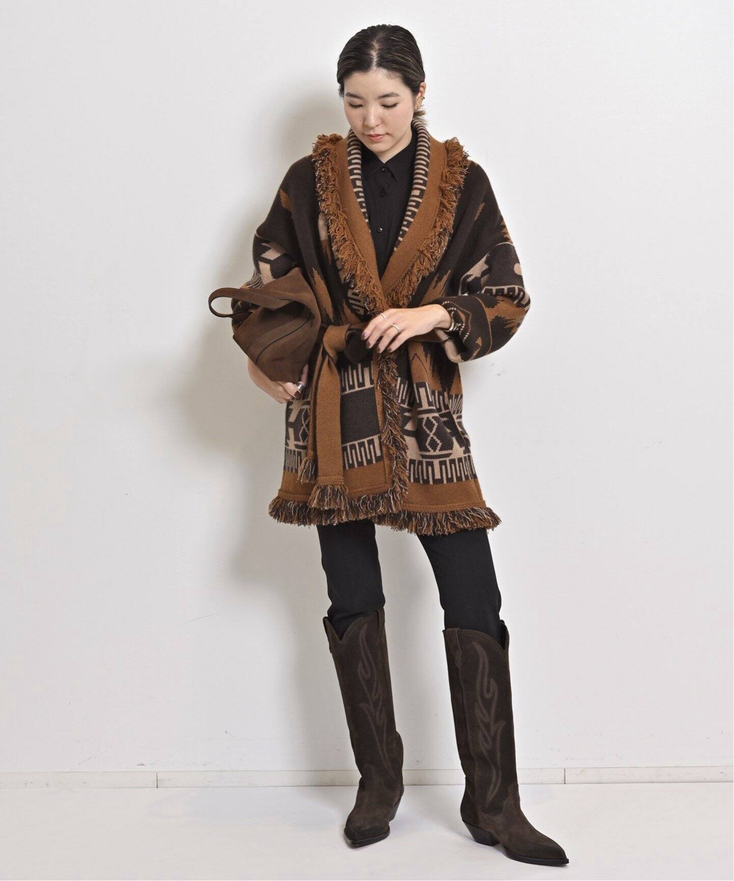 SONORA/ソノラ】 SUEDE LONG BOOTS（ロングブーツ）｜L