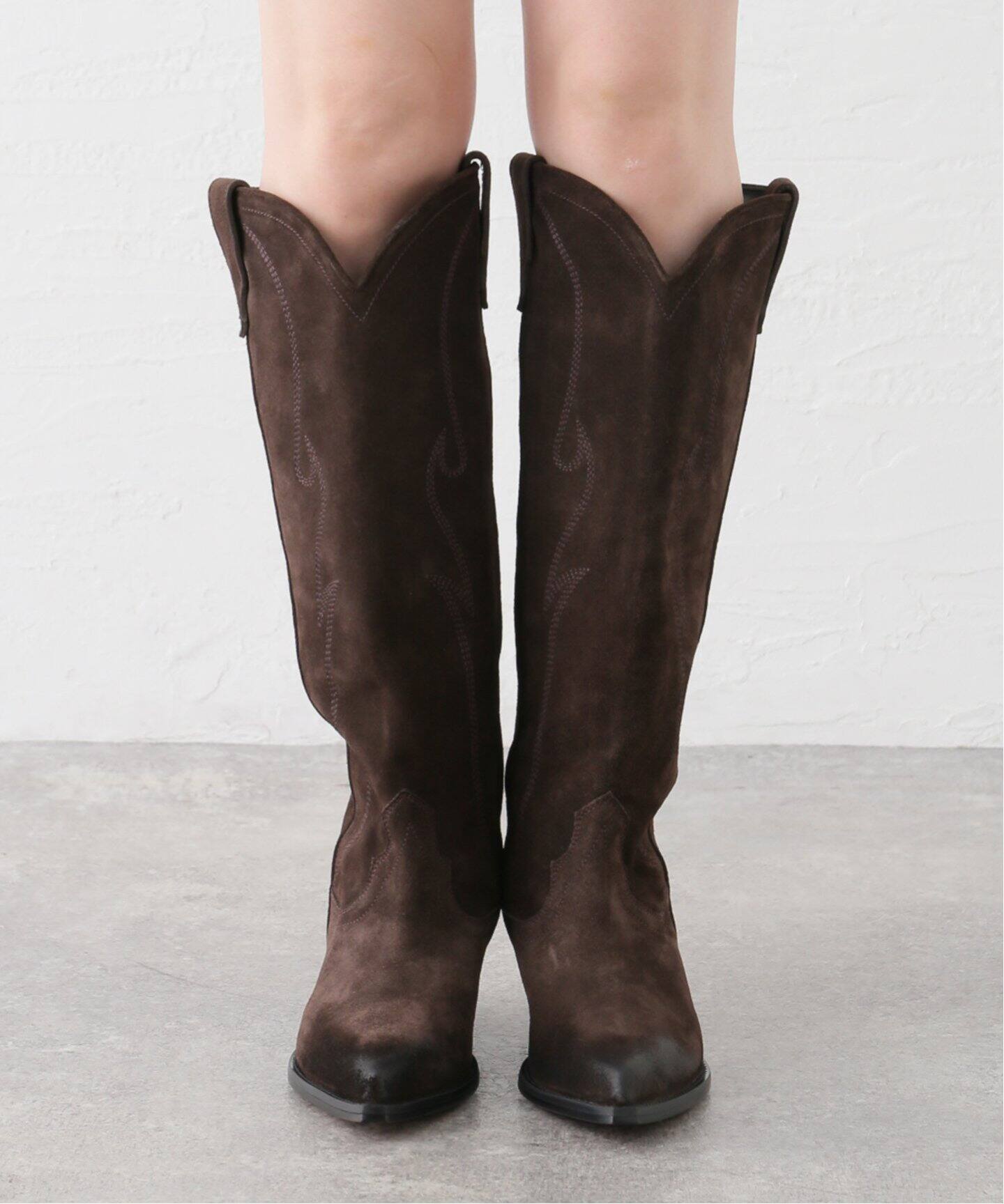 SONORA/ソノラ】 SUEDE LONG BOOTS（ロングブーツ）｜L