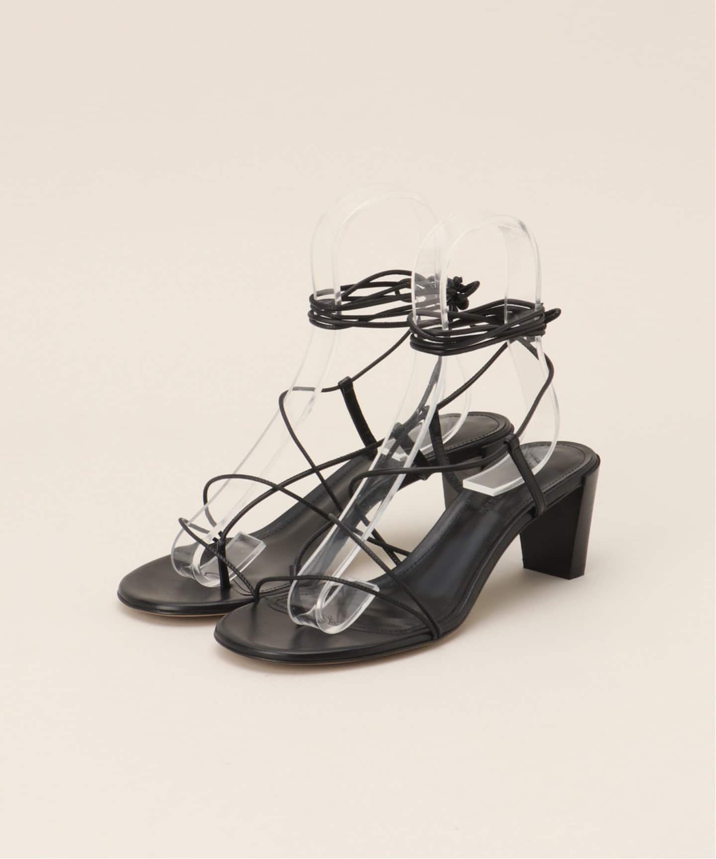 PAUL ANDREW/ポール アンドリュー】 RACEUP 5.5CM HEEL SANDAL