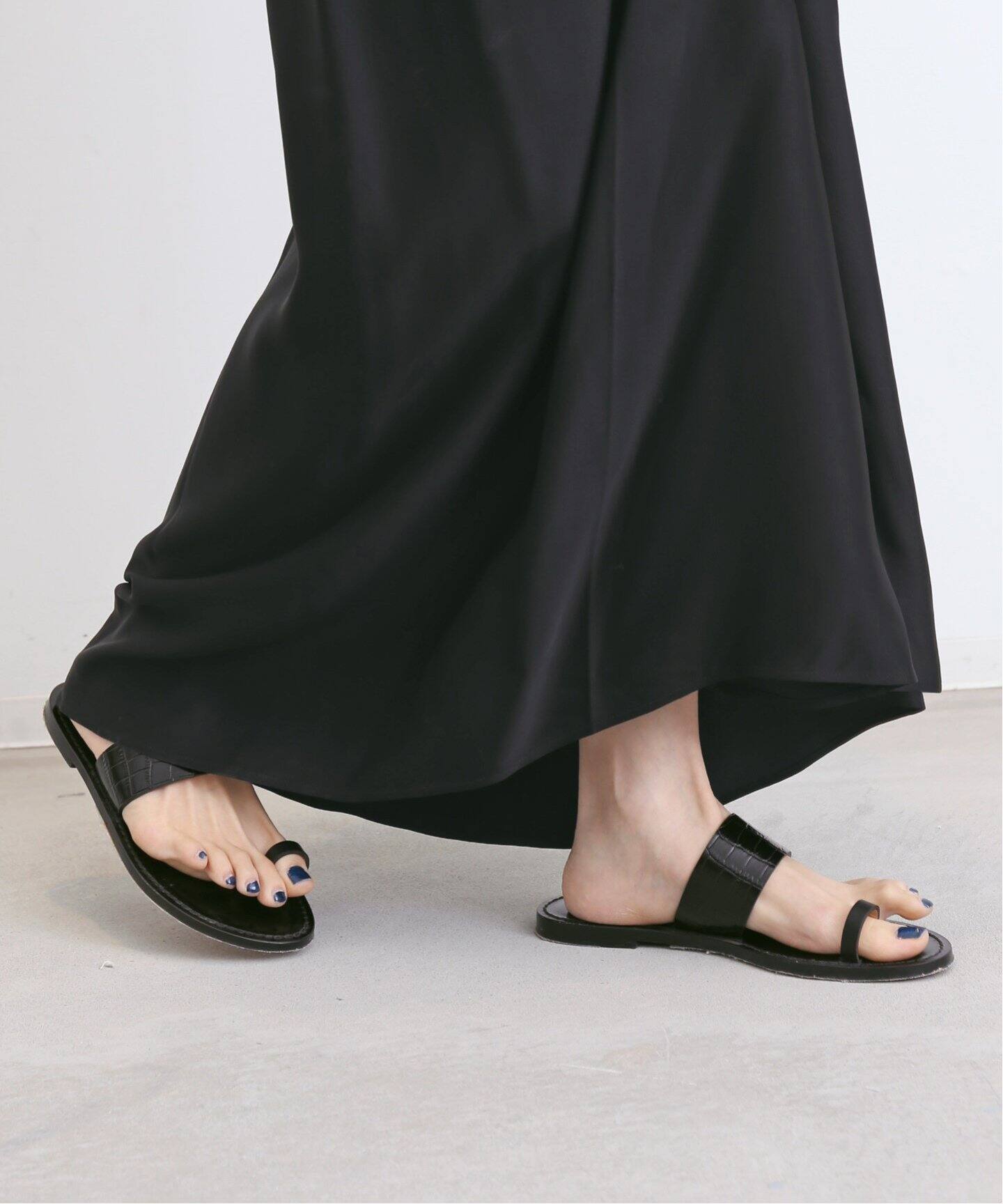 AMANU/アマヌ】 Flat Sandal（サンダル）｜L 