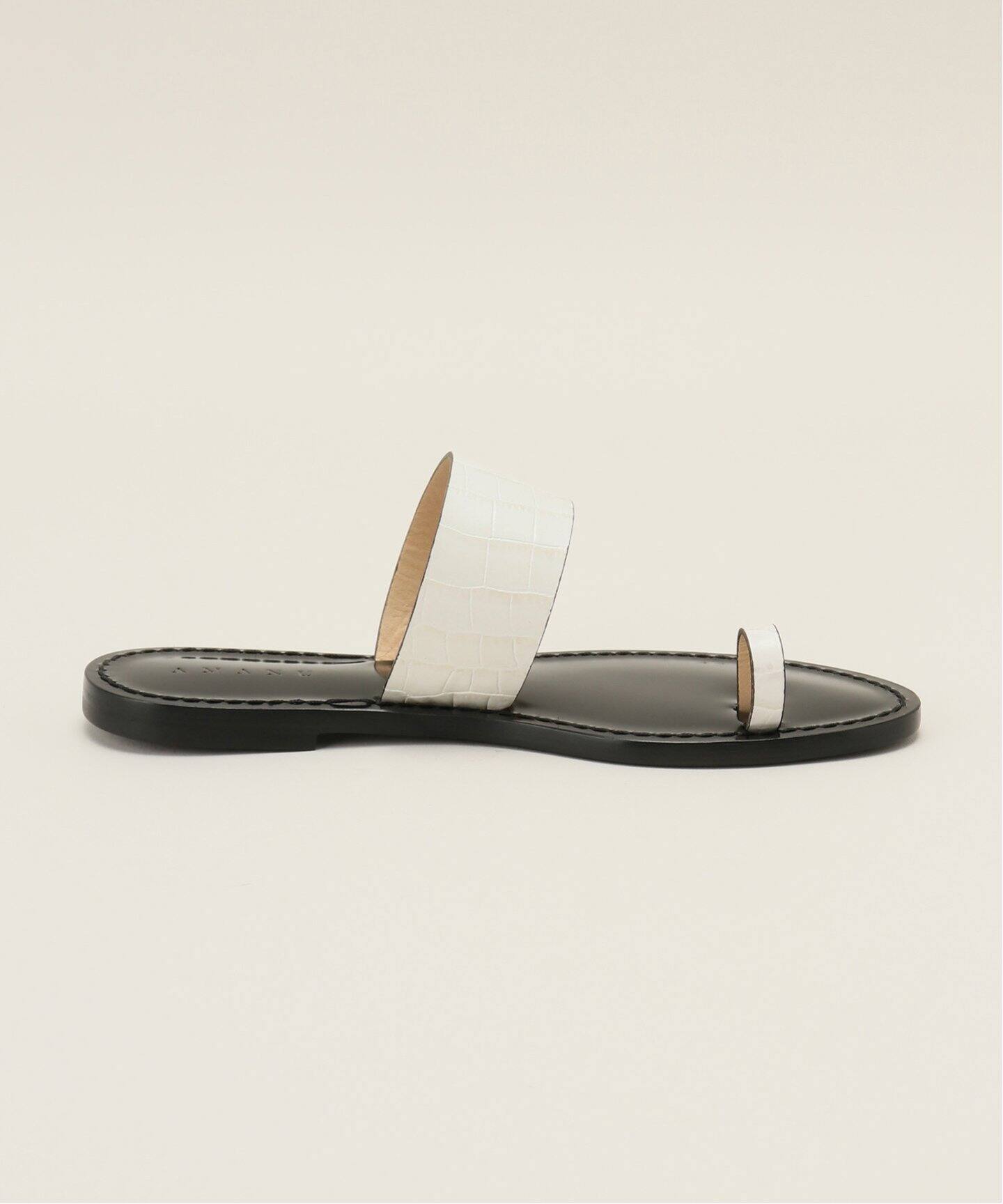 AMANU/アマヌ】 Flat Sandal（サンダル）｜L 