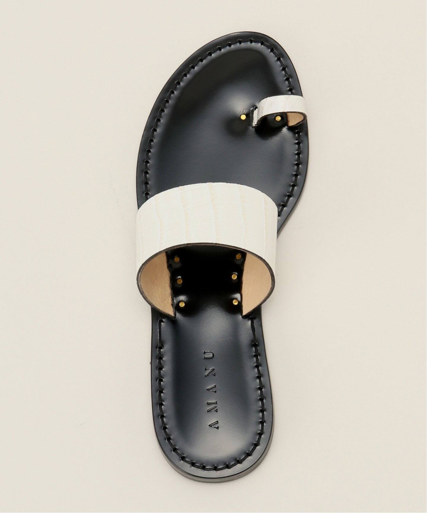 AMANU/アマヌ】 Flat Sandal（サンダル）｜L 