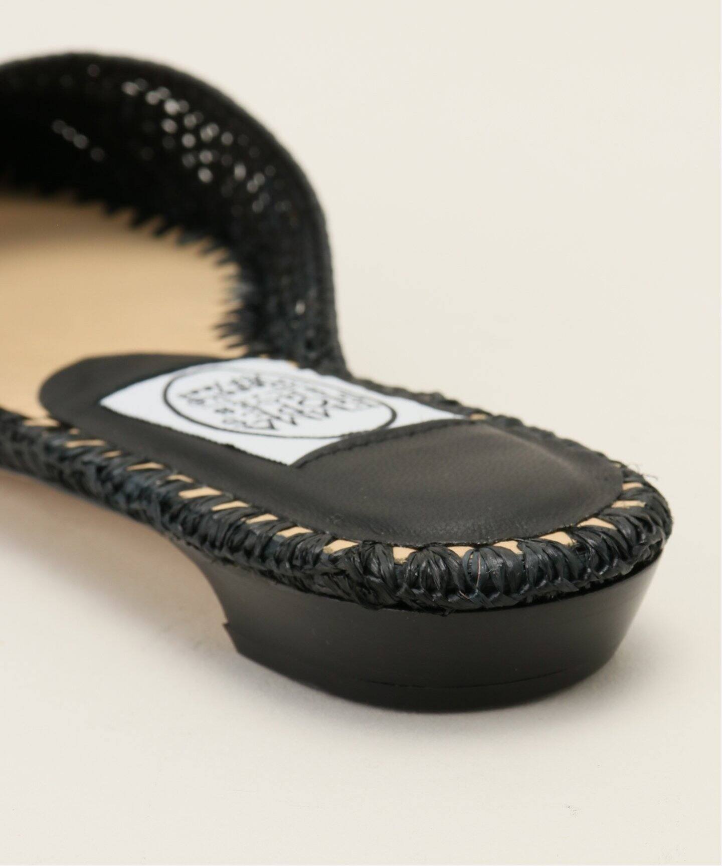 EMMA HOPES/エマ ホープ】 RAFFIA MESH POINTY MULE（サンダル）｜L 