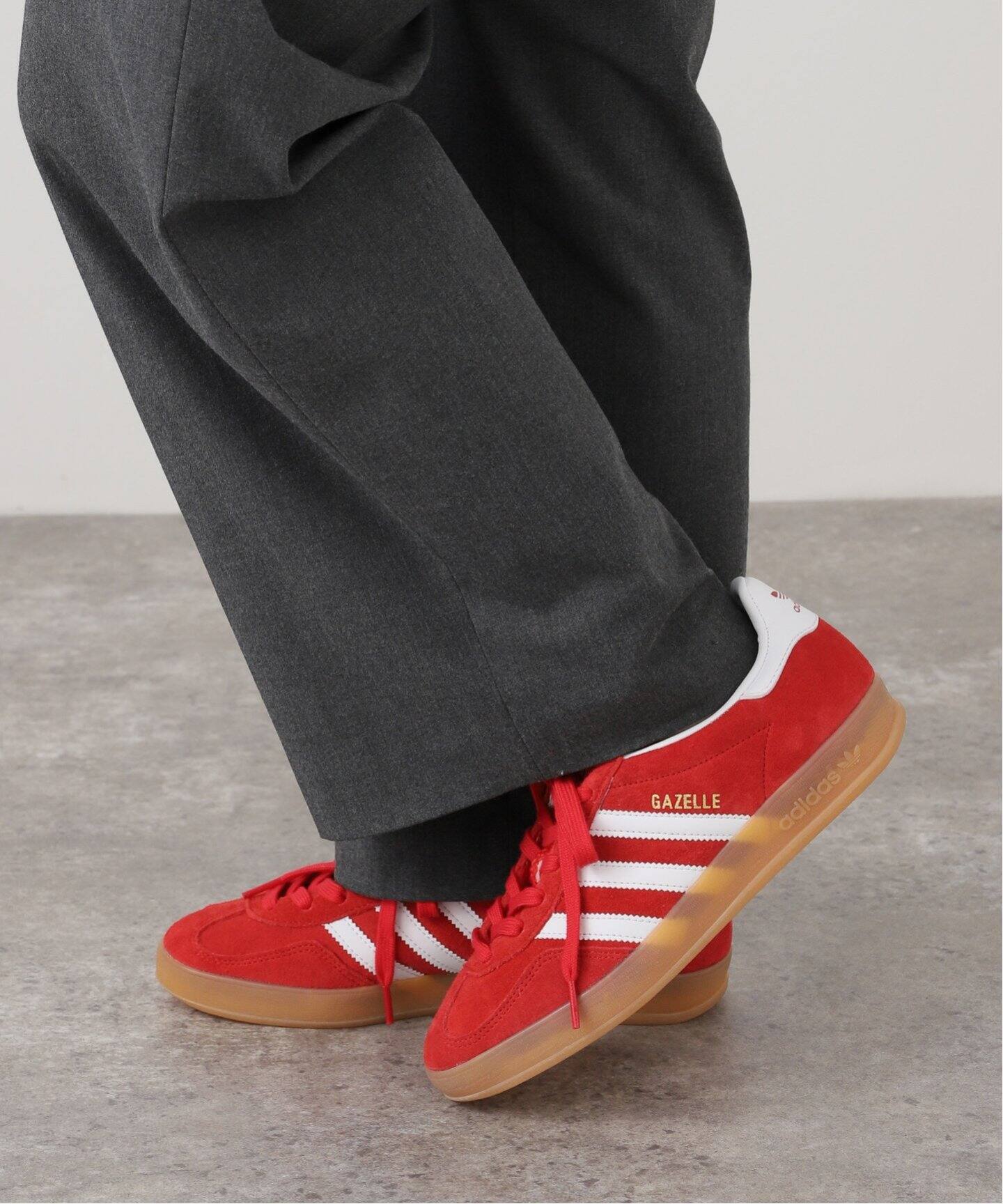 ADIDAS/アディダス】GAZELLE INDOOR(RED)（スニーカー）｜AP STUDIO 