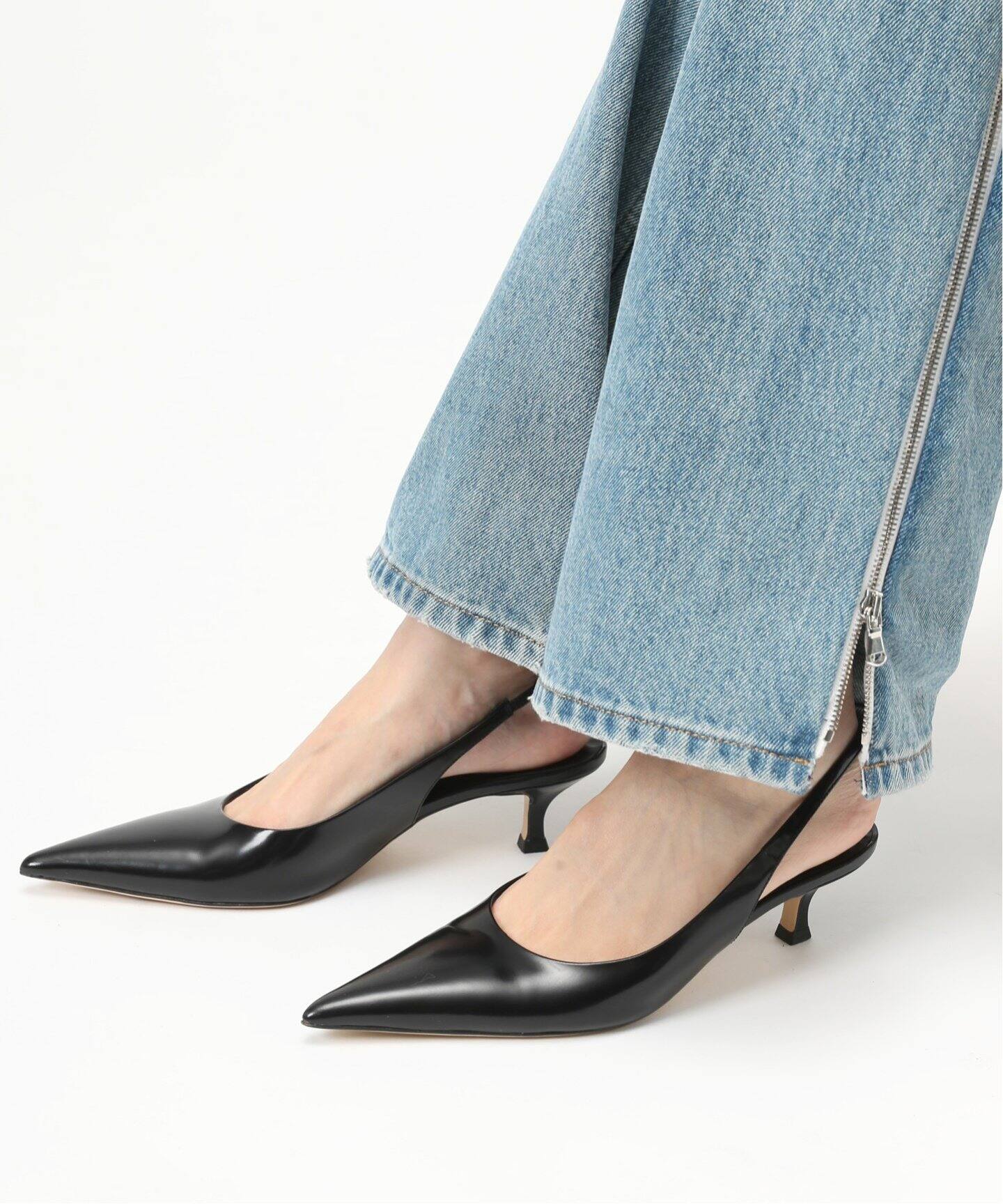 3.1 Phillip Lim パンプス 据え 36(22.5cm位) 黒 【古着】【中古】 