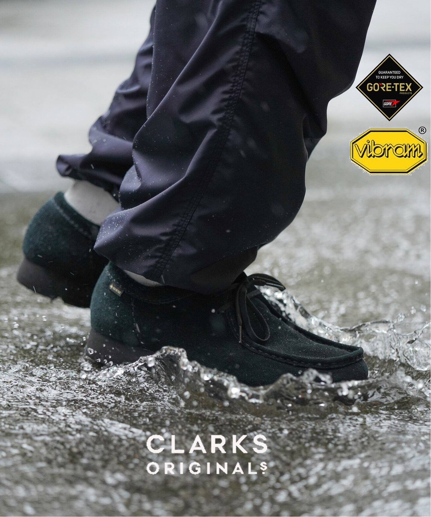 Clarks / クラークス】WALLABEE GTX / ワラビー ゴアテックス（レザー 