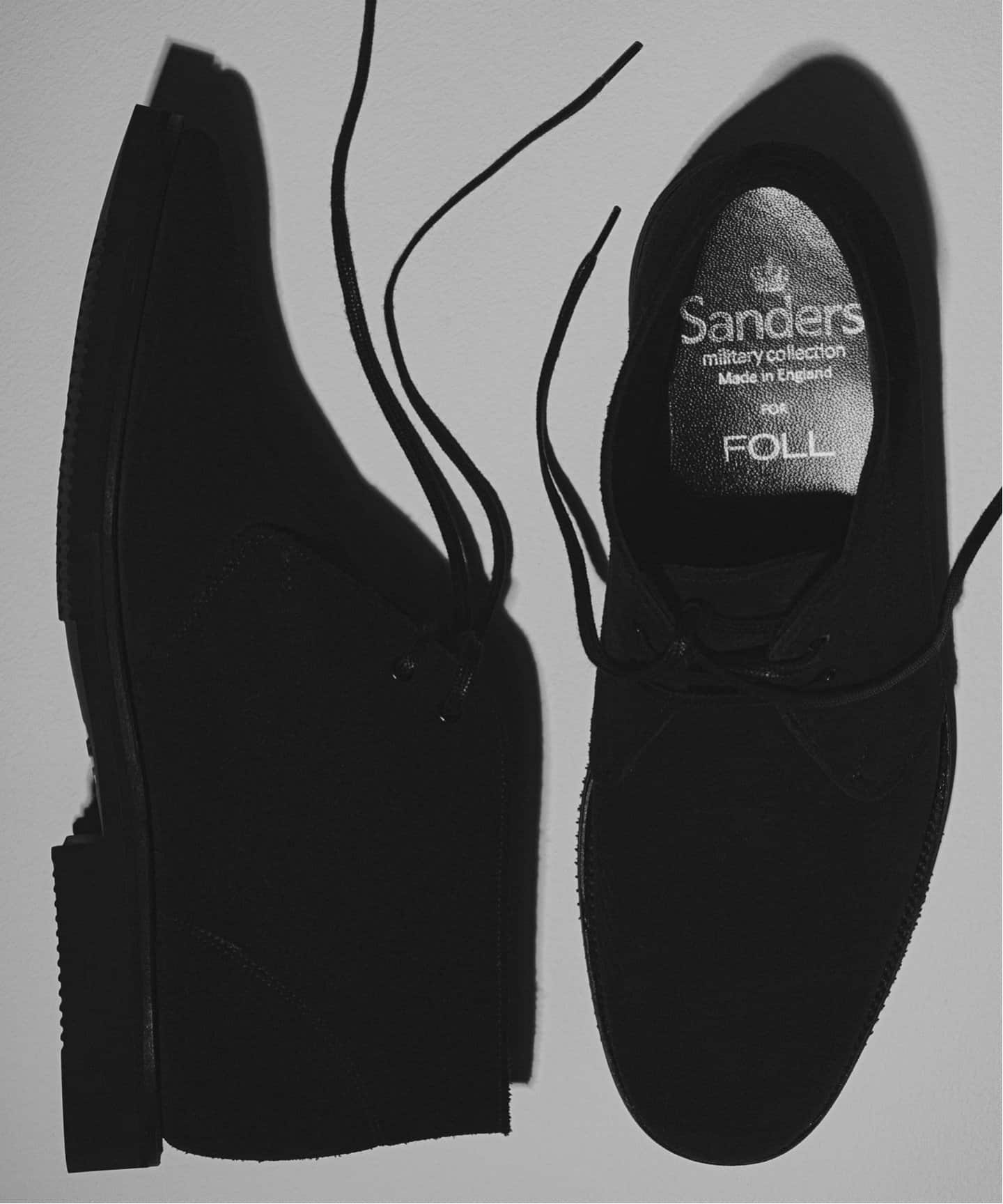 SANDERS for FOLL / CHUKKA SUEDE DEEP NAVY（レザーシューズ