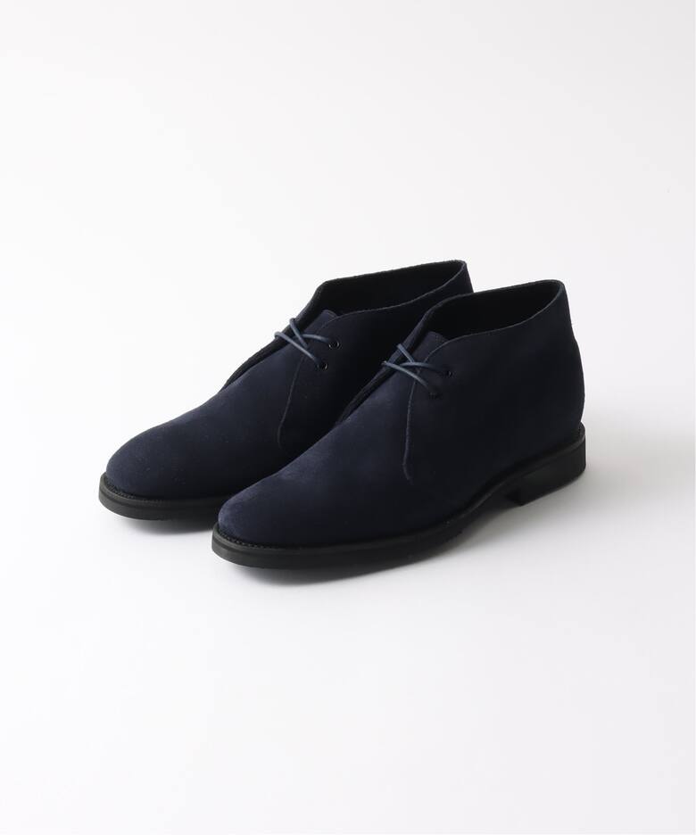 SANDERS for FOLL / CHUKKA SUEDE DEEP NAVY（レザーシューズ 