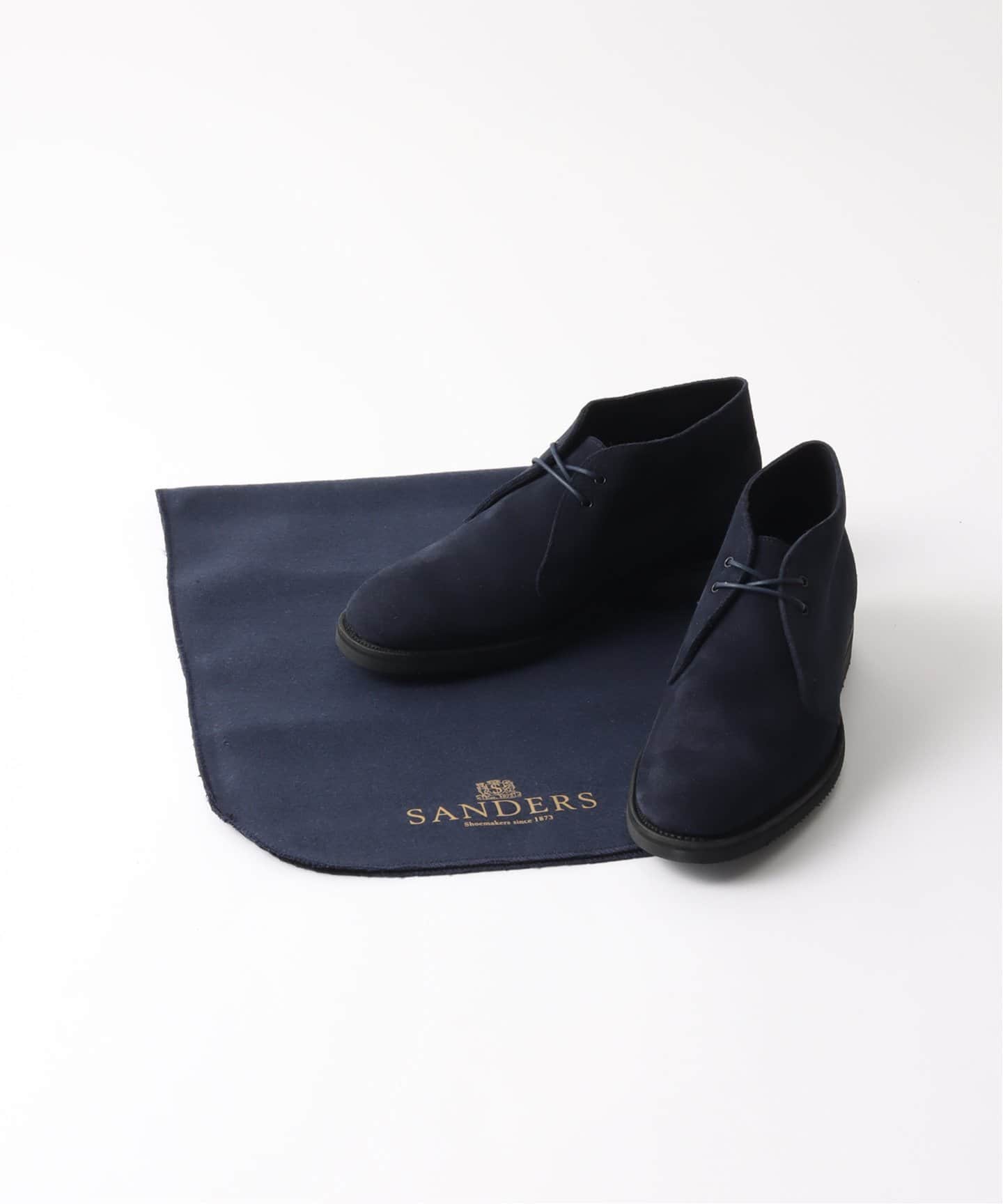 SANDERS for FOLL / CHUKKA SUEDE DEEP NAVY（レザーシューズ