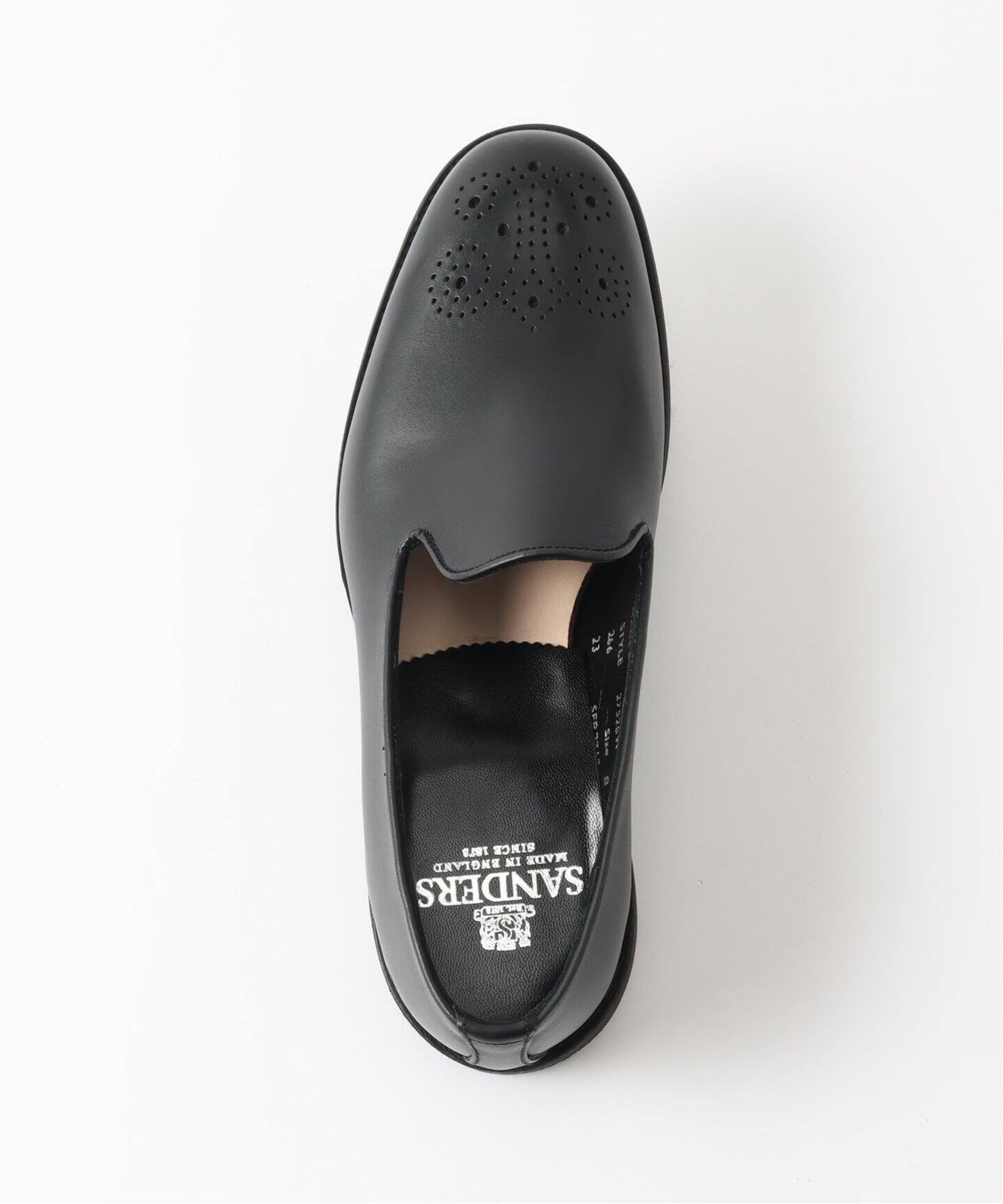 SANDERS / サンダース MEDALION SLIPPER SHOES（レザーシューズ 